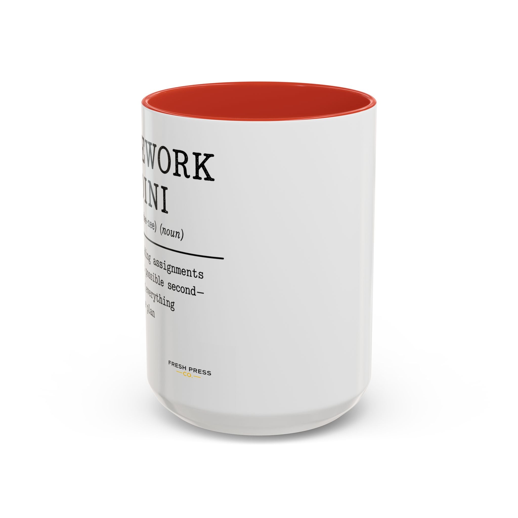 "Homework Houdini" Coffee Mug — Accent Mug
