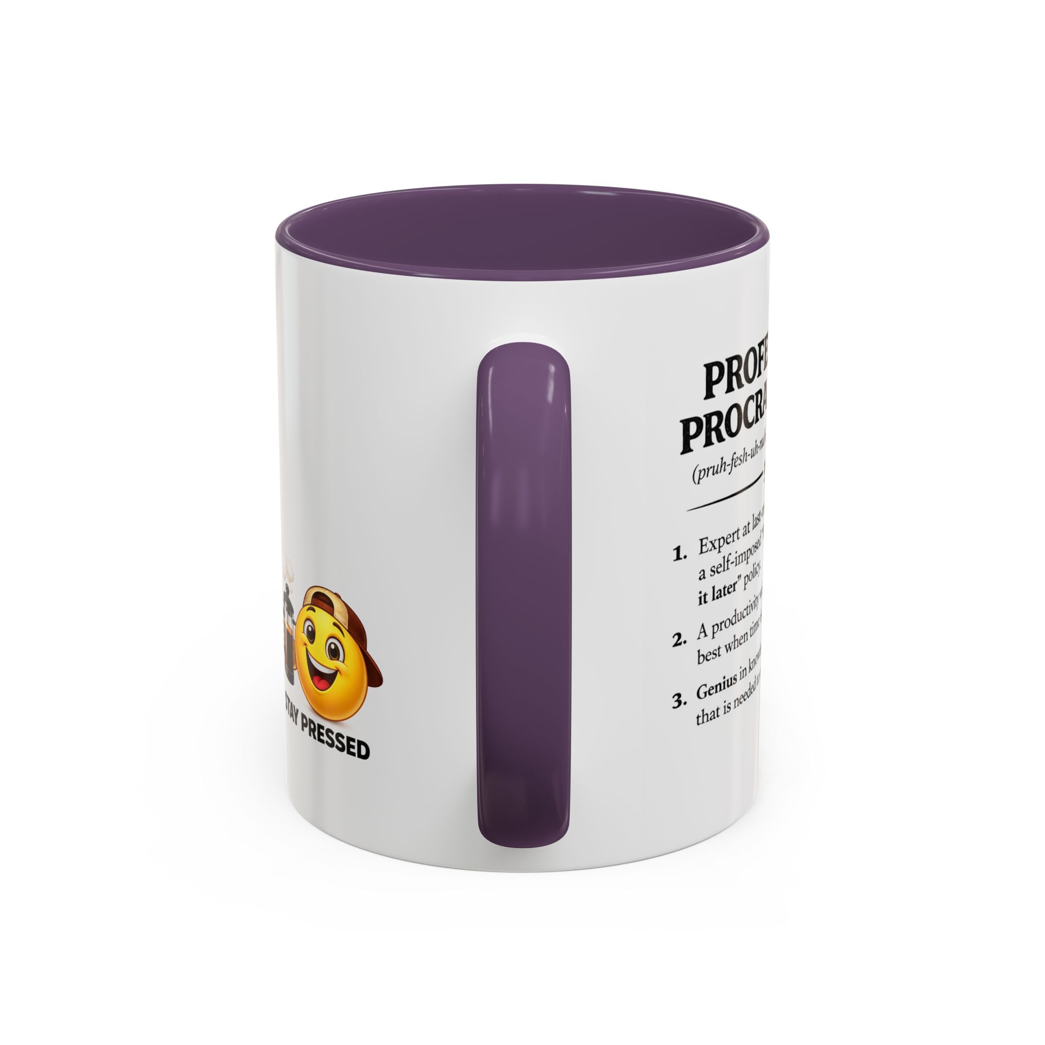 "Professional Procrastinator" Coffee Mug - accent Mug (11/15 oz)