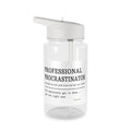 “Professional Procrastinator” Clear Tritan Bottle with Straw (Funny Desk Gift)