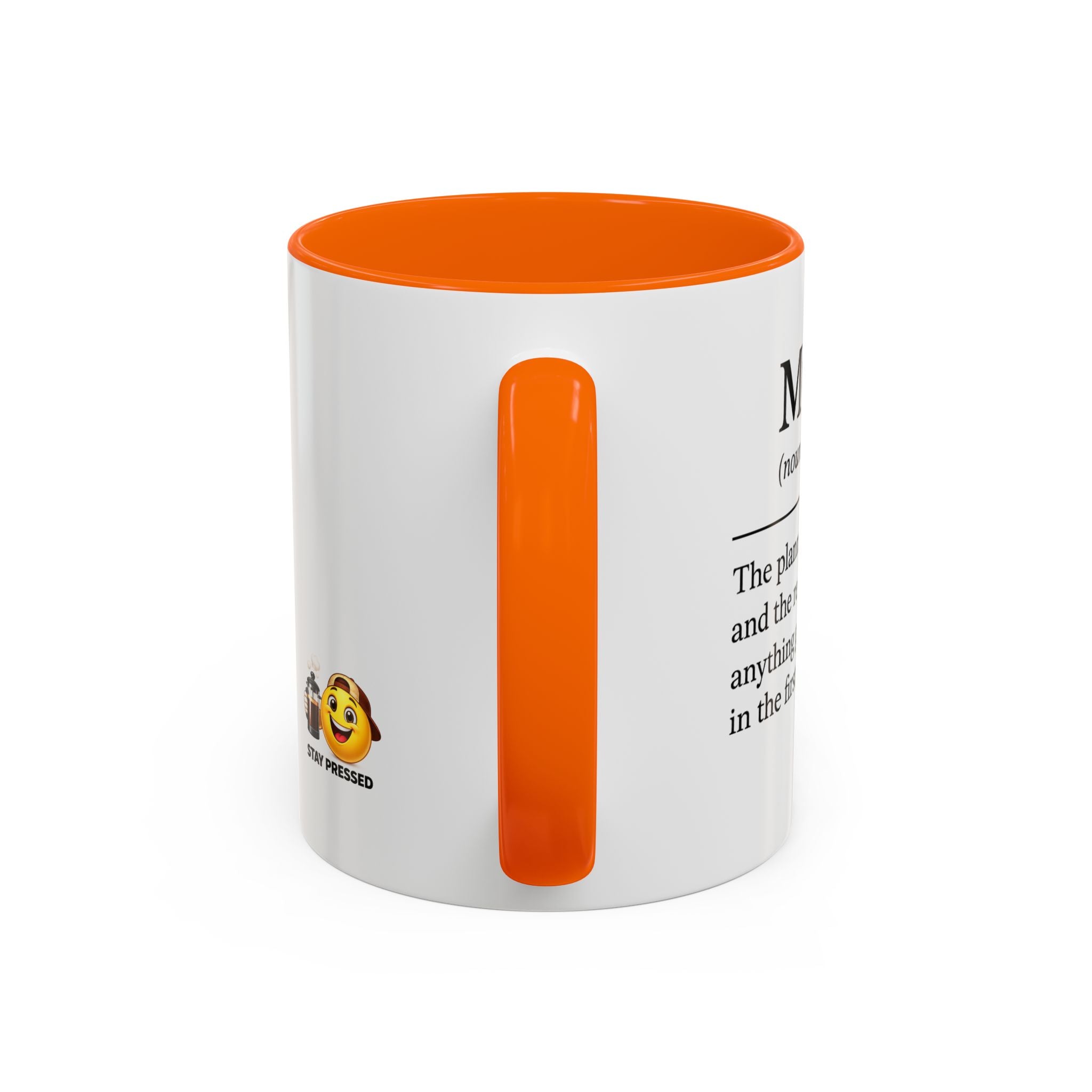 "Mom" Coffee Mug - Accent Mug (11/15oz)