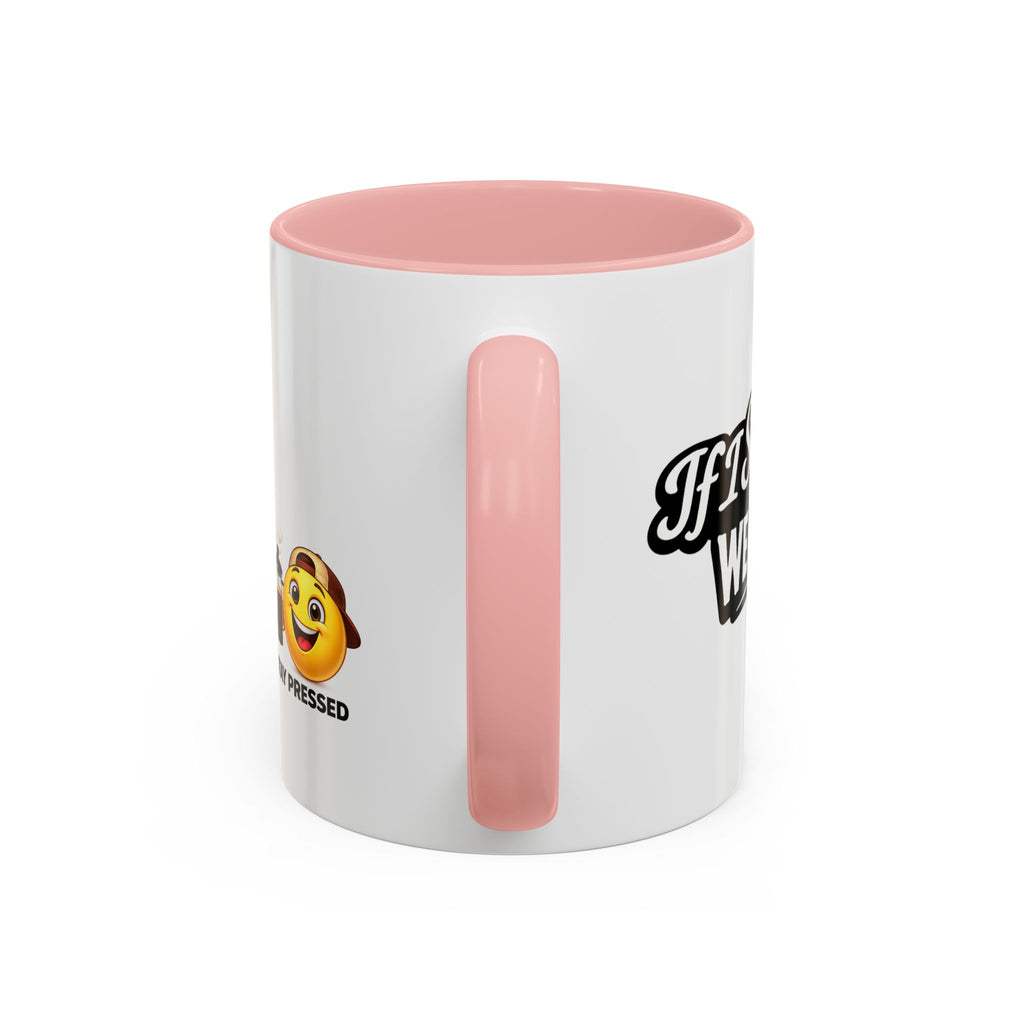 "If I Spill This We All Cry" Coffee Mug — Funny Espresso Emoji Accent Mug (11/15oz)