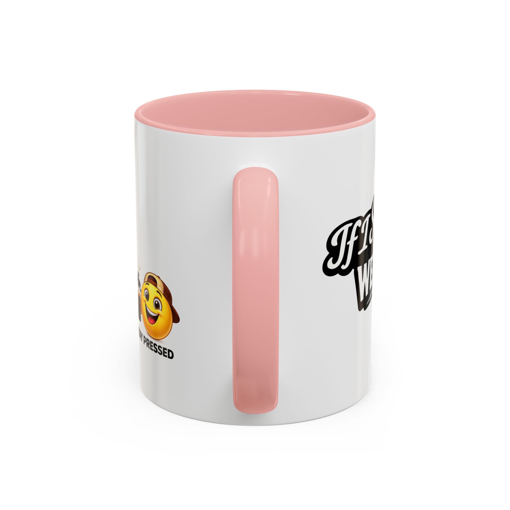 "If I Spill This We All Cry" Coffee Mug — Funny Espresso Emoji Accent Mug (11/15oz)