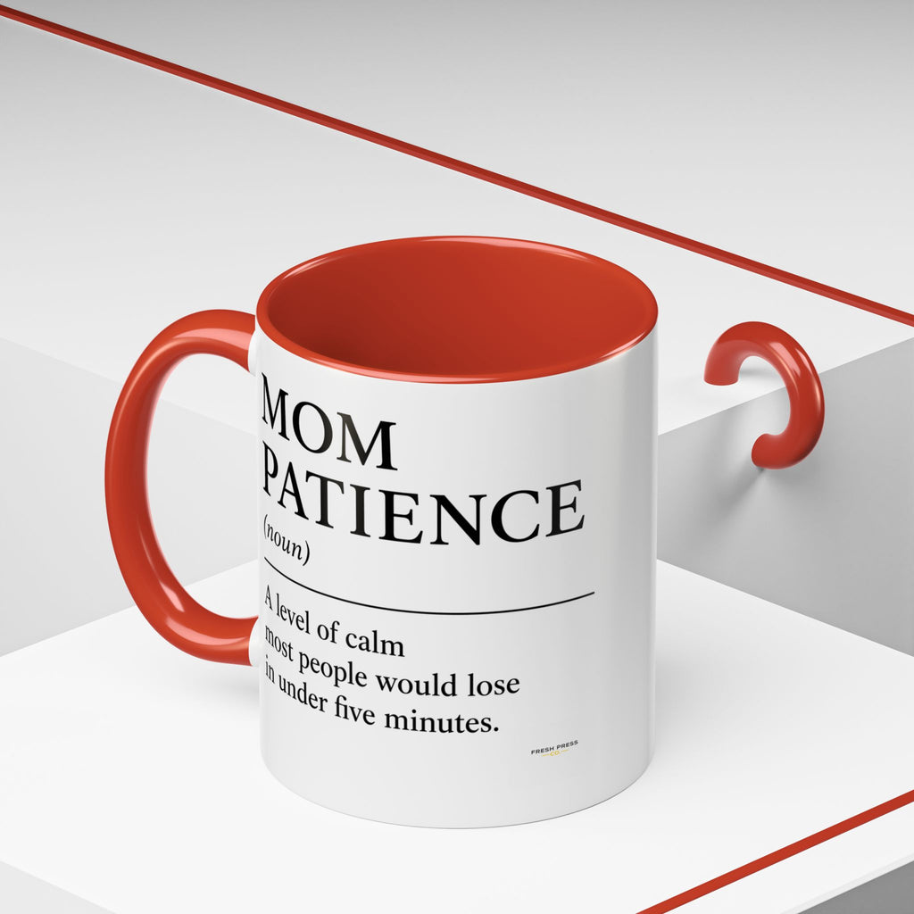 Stay Pressed Coffee Mug — Funny Espresso Emoji Accent Ceramic Mug (11/15oz)
