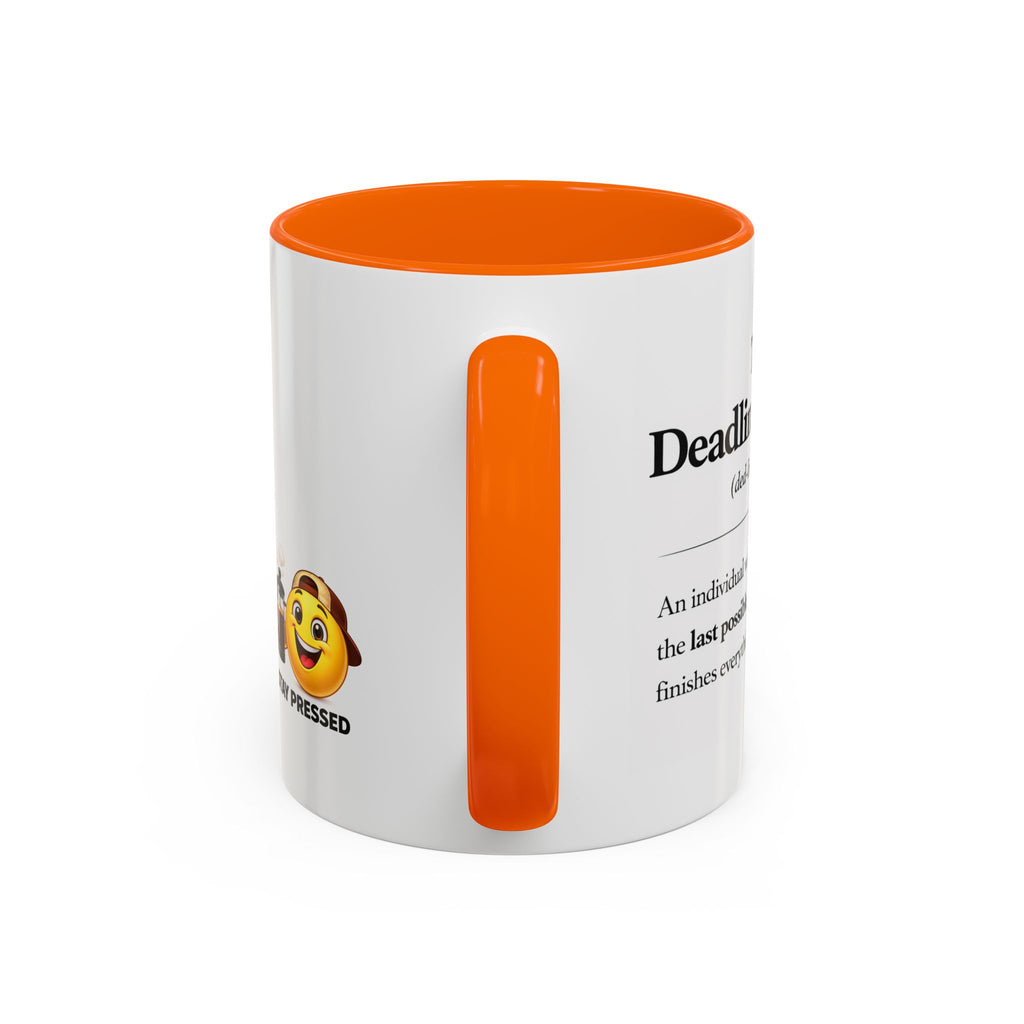 "The Deadline Sprinter" Coffee Mug — Funny Espresso Barista Accent Mug (11/15oz)