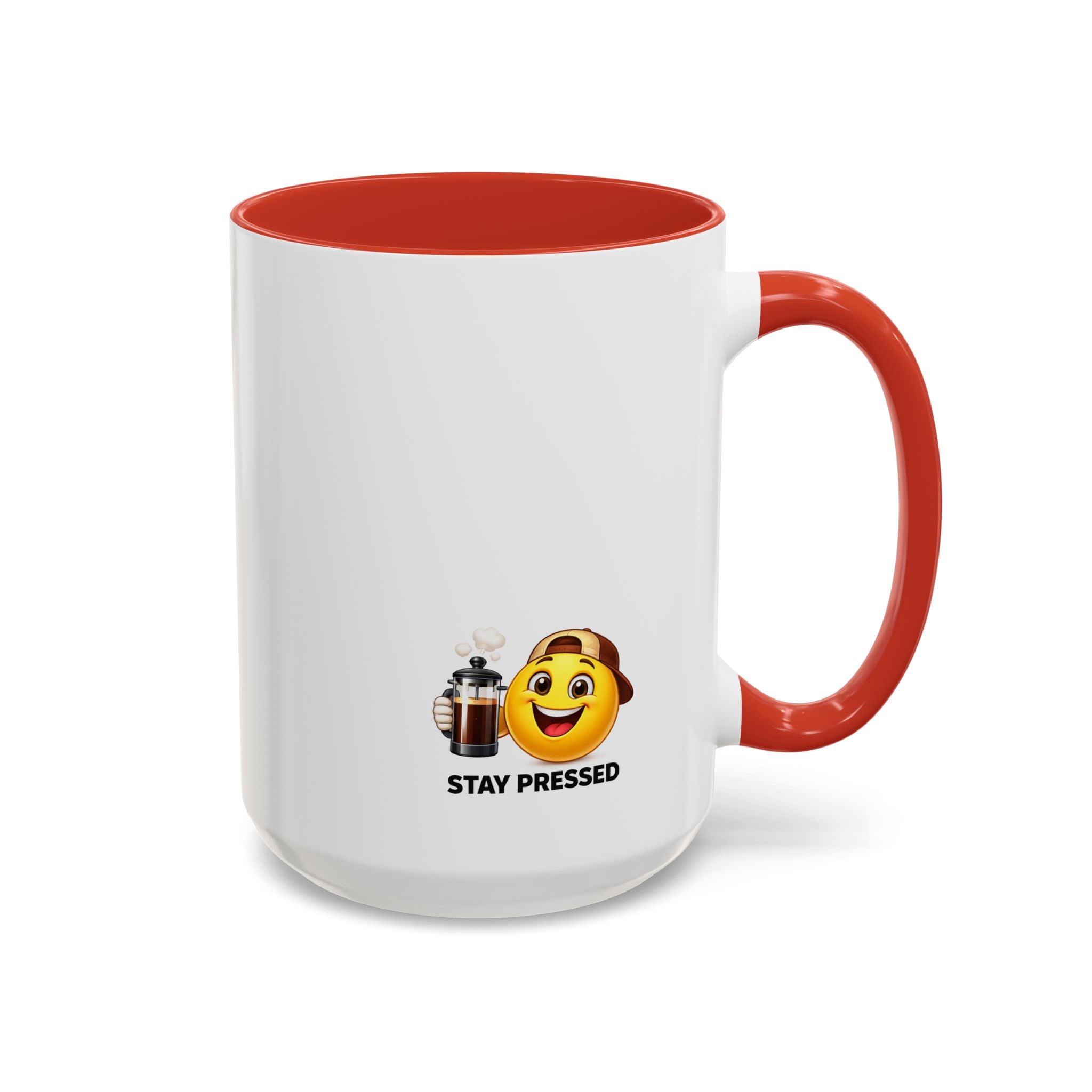 "I Reheat This Four Times A Day" Coffee Mug — Fun Espresso Emoji Accent Mug (11/15oz)