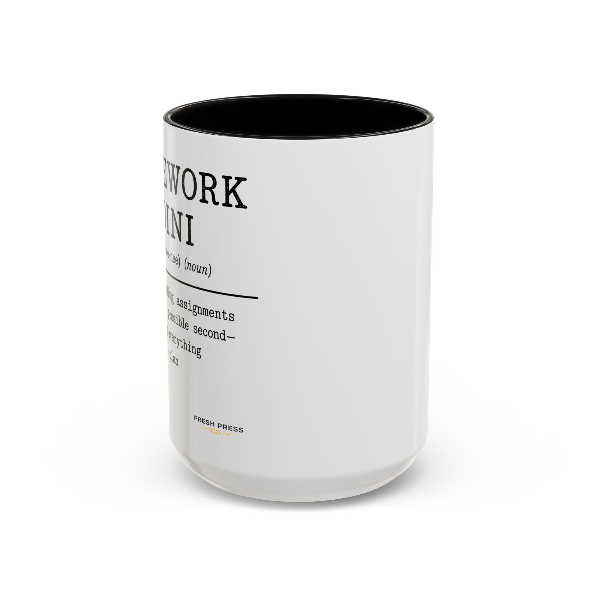 "Homework Houdini" Coffee Mug — Accent Mug