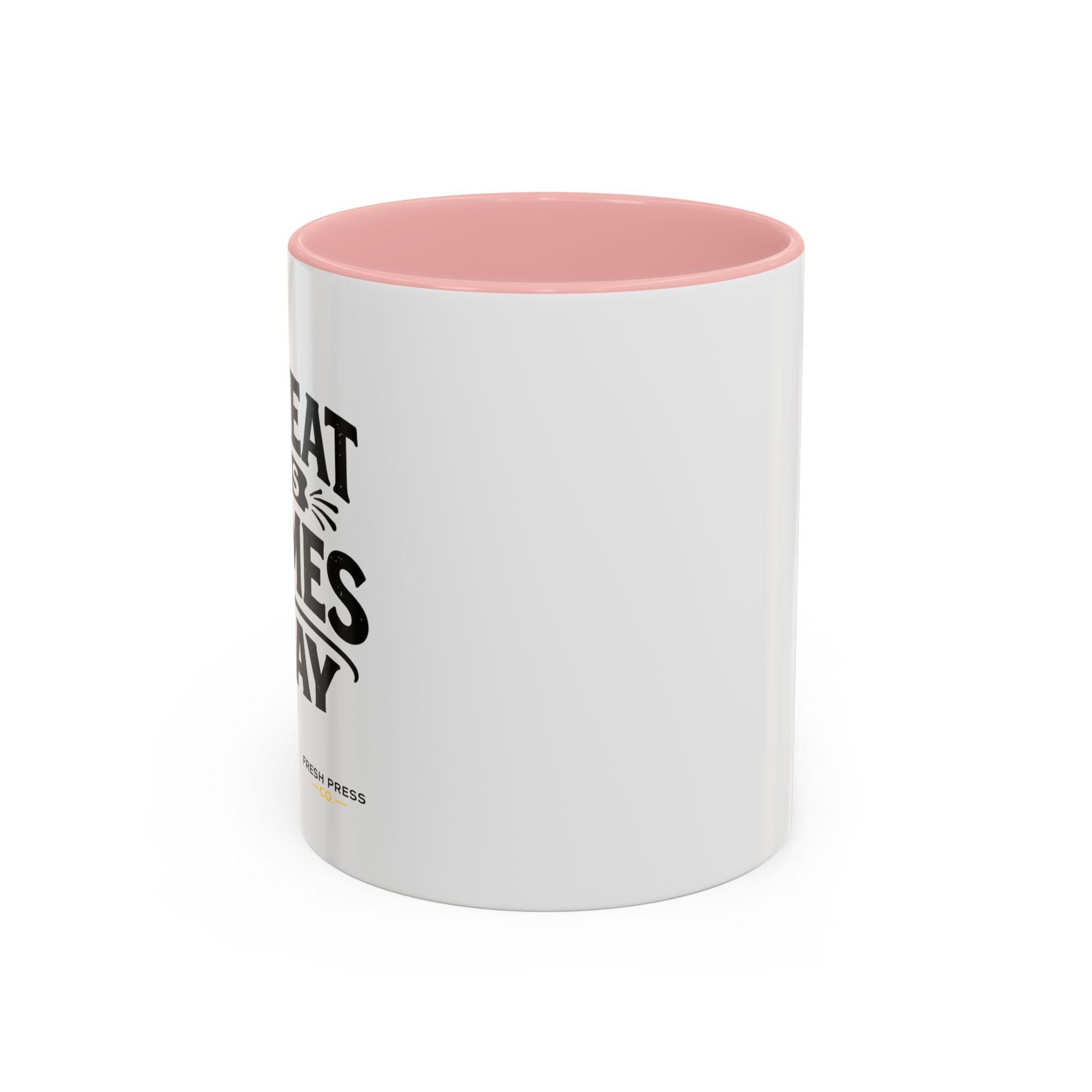 "I Reheat This Four Times A Day" Coffee Mug — Fun Espresso Emoji Accent Mug (11/15oz)