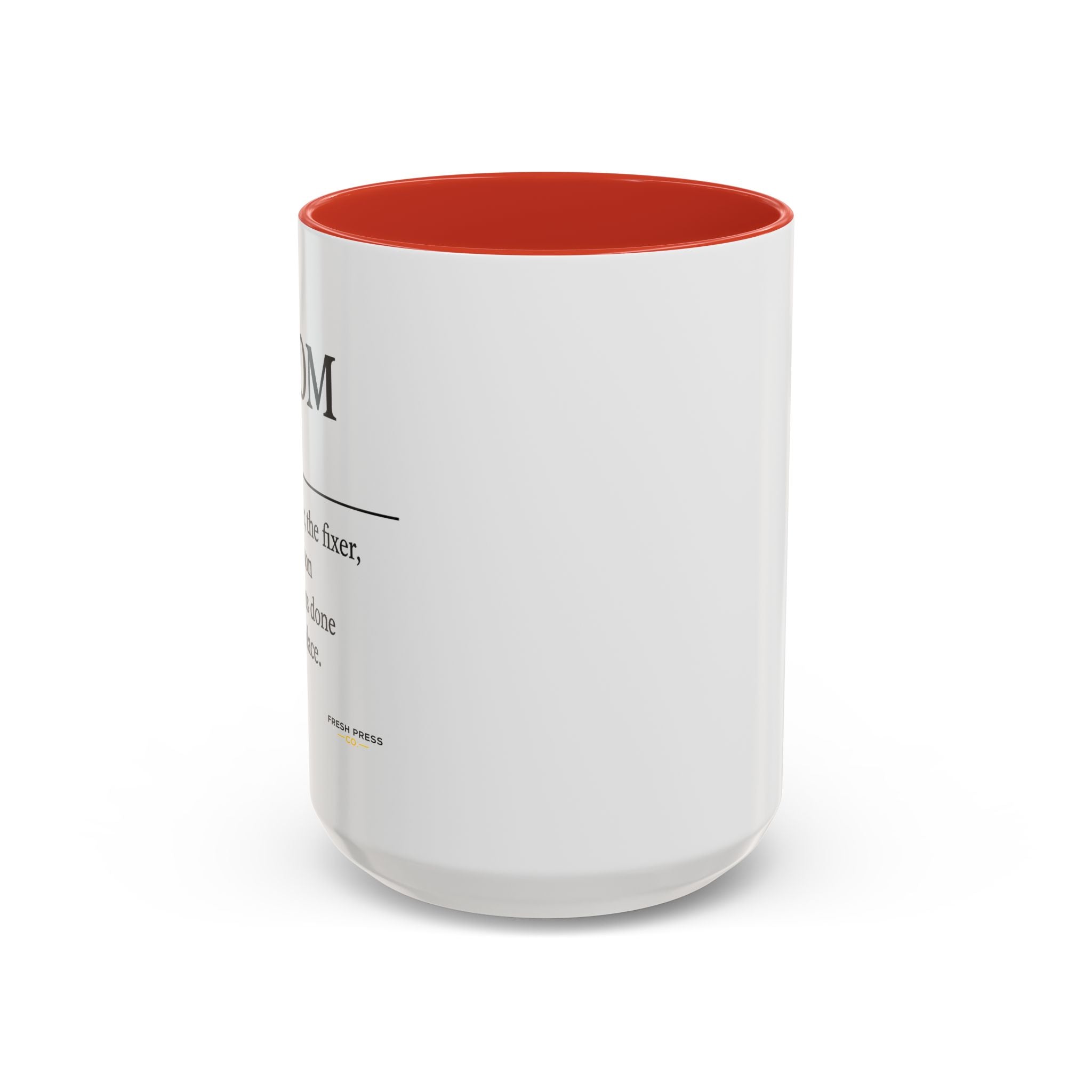 "Mom" Coffee Mug - Accent Mug (11/15oz)