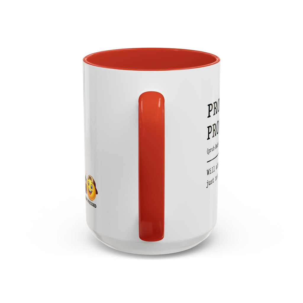 "Professional Procrastinator" Accent Coffee Mug — Funny Student Gift (11/15oz)