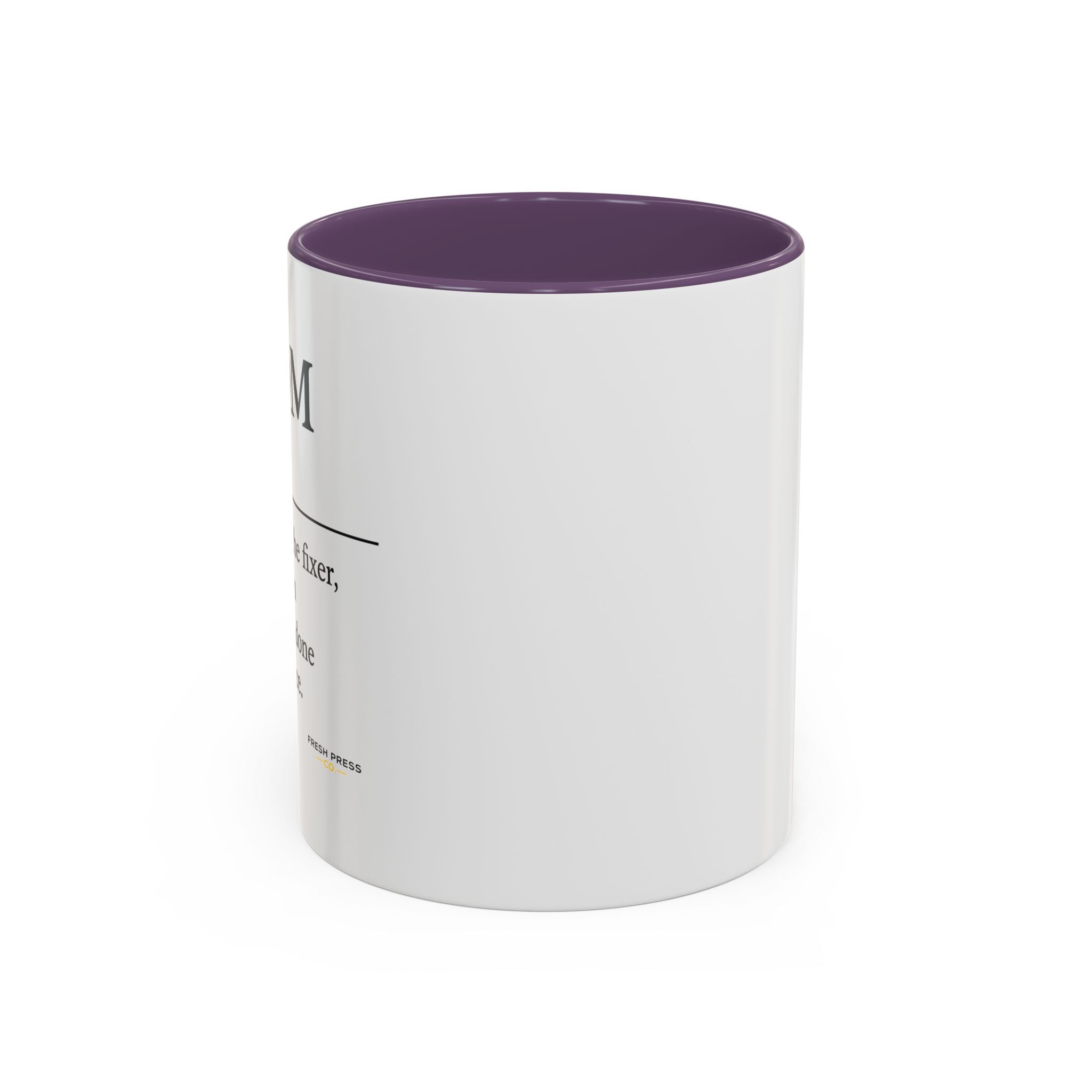 "Mom" Coffee Mug - Accent Mug (11/15oz)