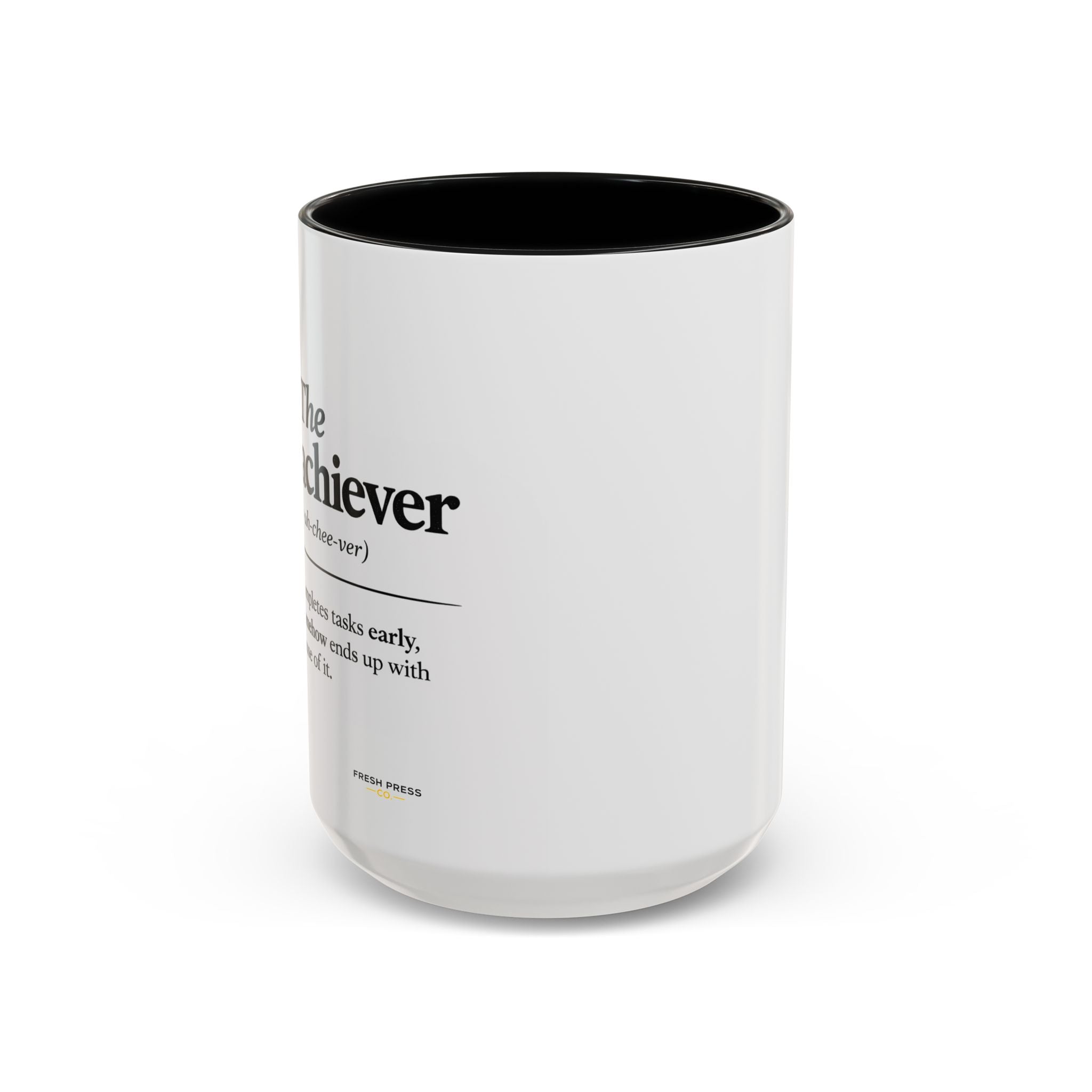 "The Overachiever" Coffee Mug - Barista Emoji Coffee Mug (11/15oz)