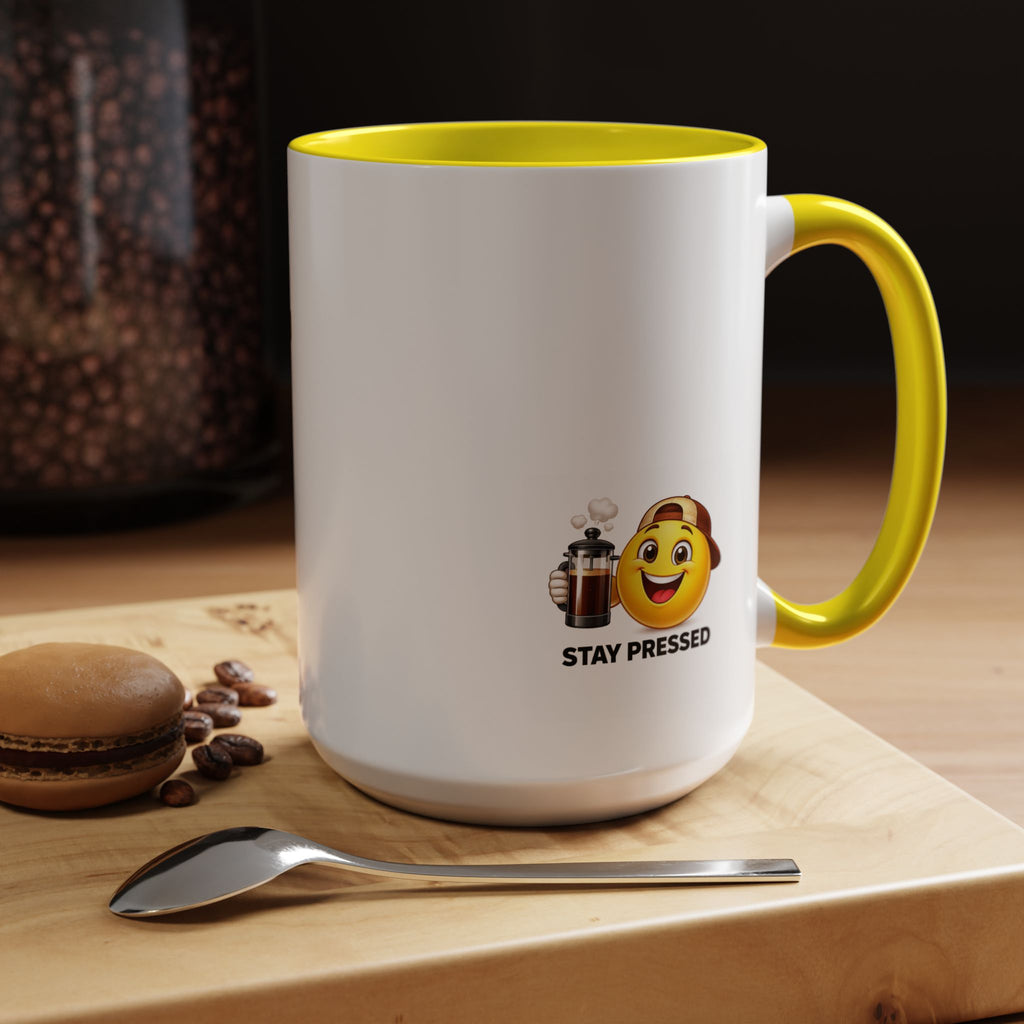 "Im Addicted" Coffee Mug – Funny Emoji Espresso Cup (11/15oz)