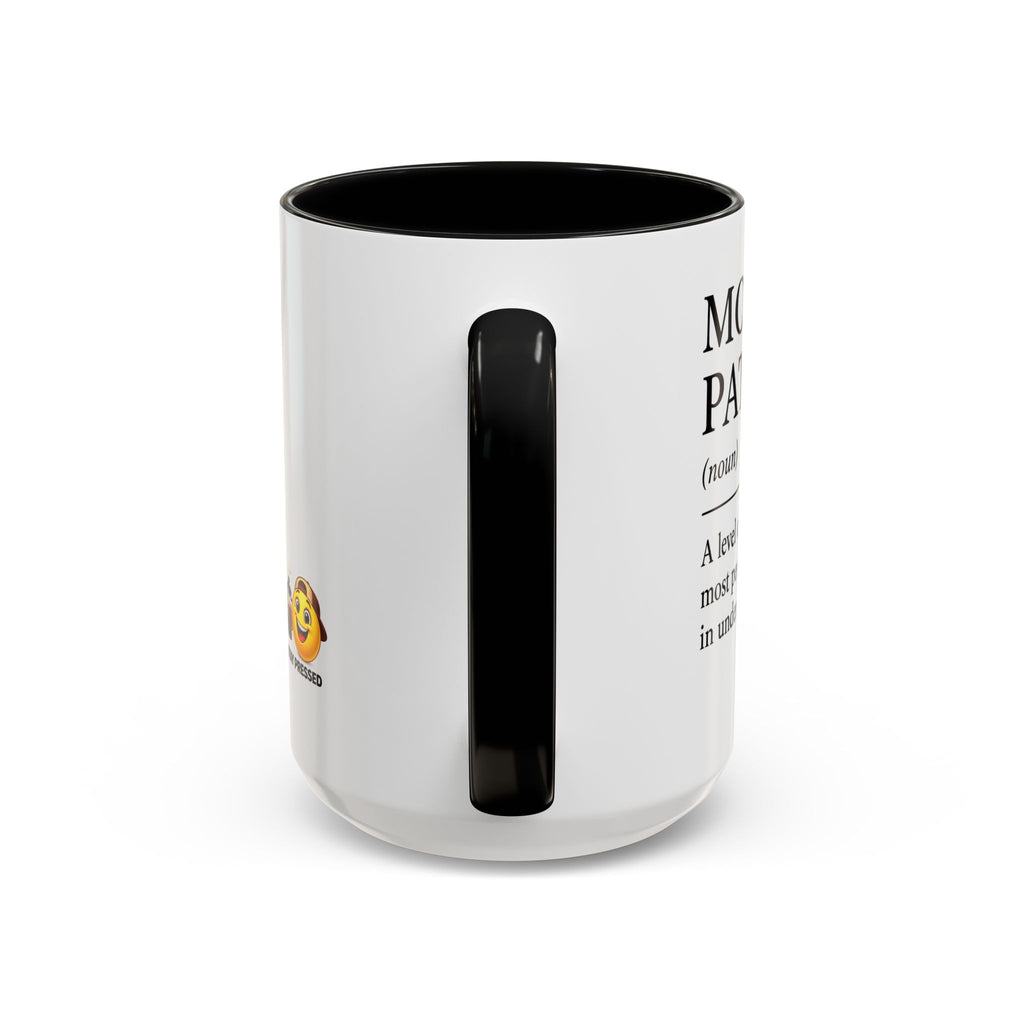 Stay Pressed Coffee Mug — Funny Espresso Emoji Accent Ceramic Mug (11/15oz)