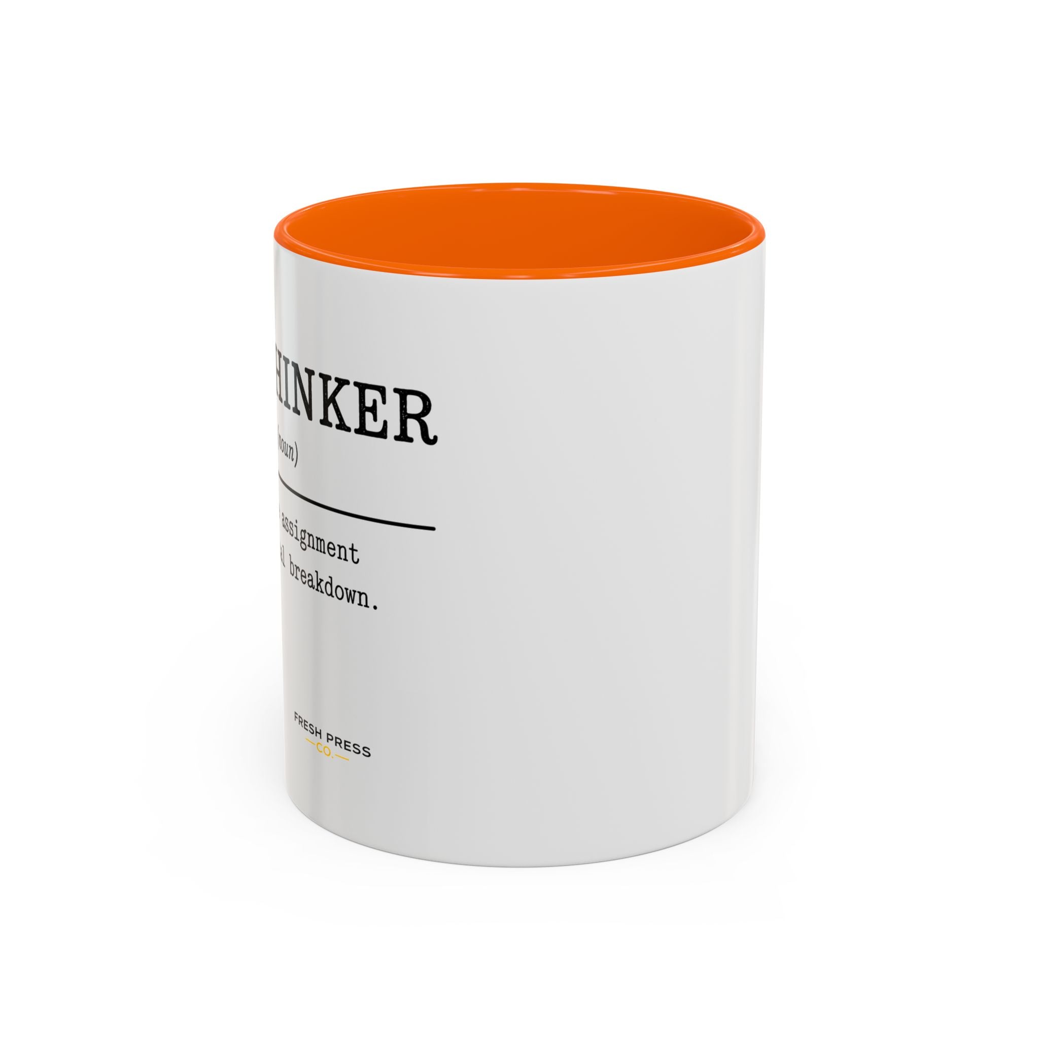 "Overthinker" Coffee Mug — Funny Accent Mug (11/15 oz)