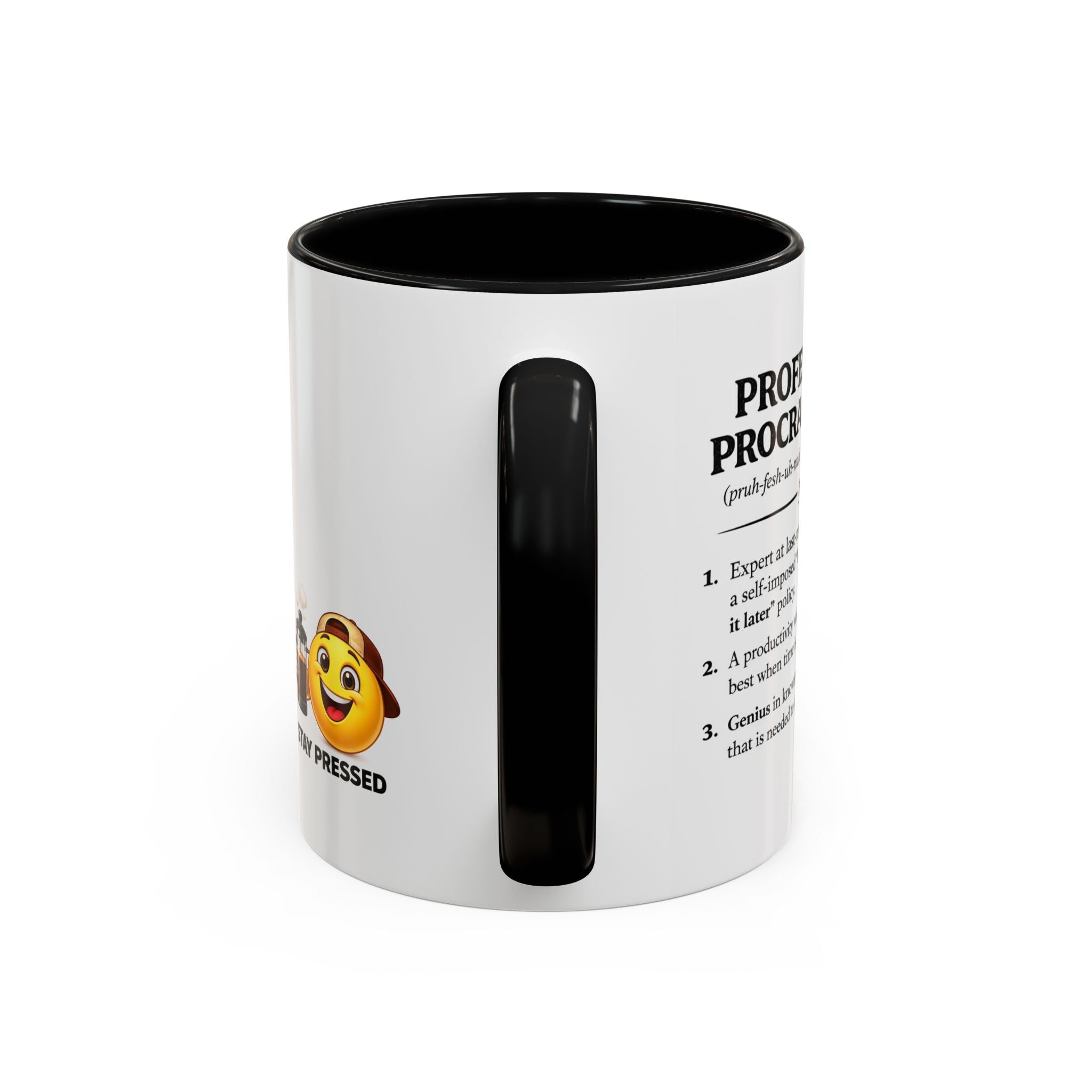 "Professional Procrastinator" Coffee Mug - accent Mug (11/15 oz)