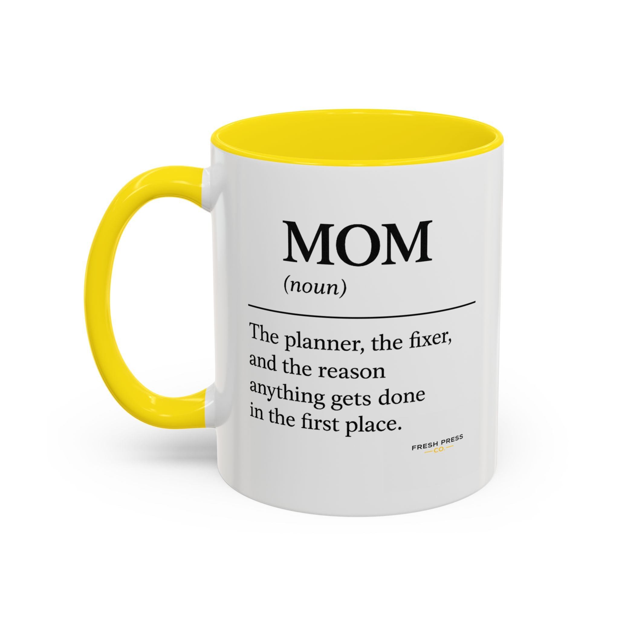 "Mom" Coffee Mug - Accent Mug (11/15oz)