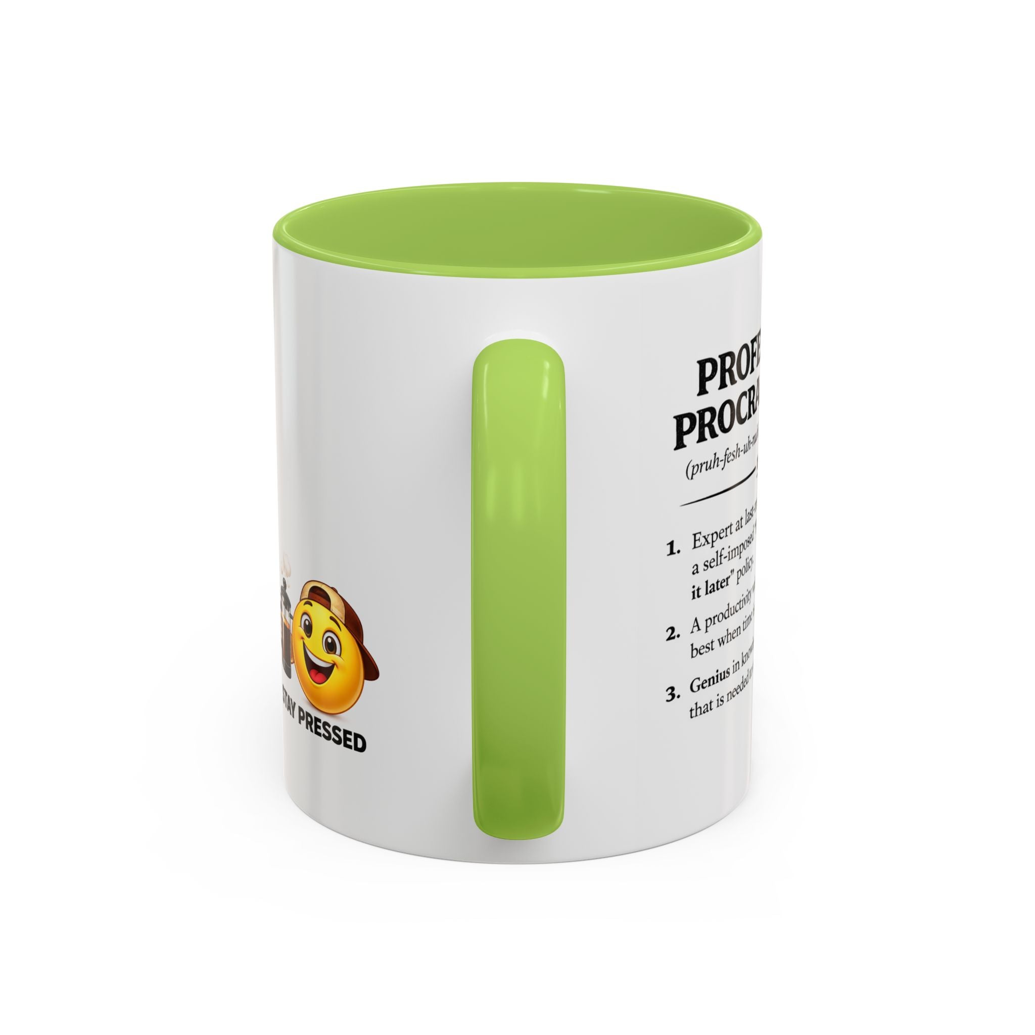 "Professional Procrastinator" Coffee Mug - accent Mug (11/15 oz)