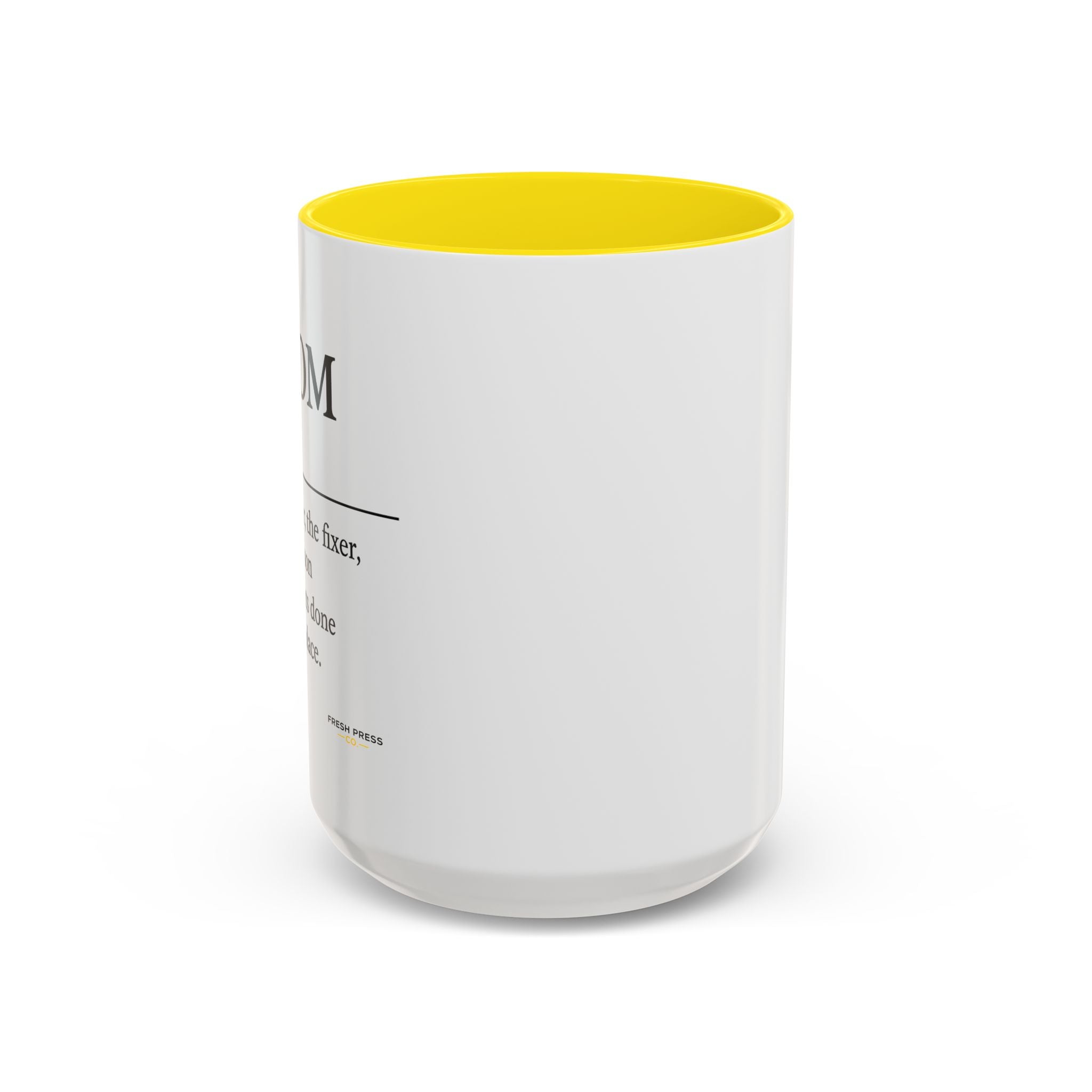 "Mom" Coffee Mug - Accent Mug (11/15oz)