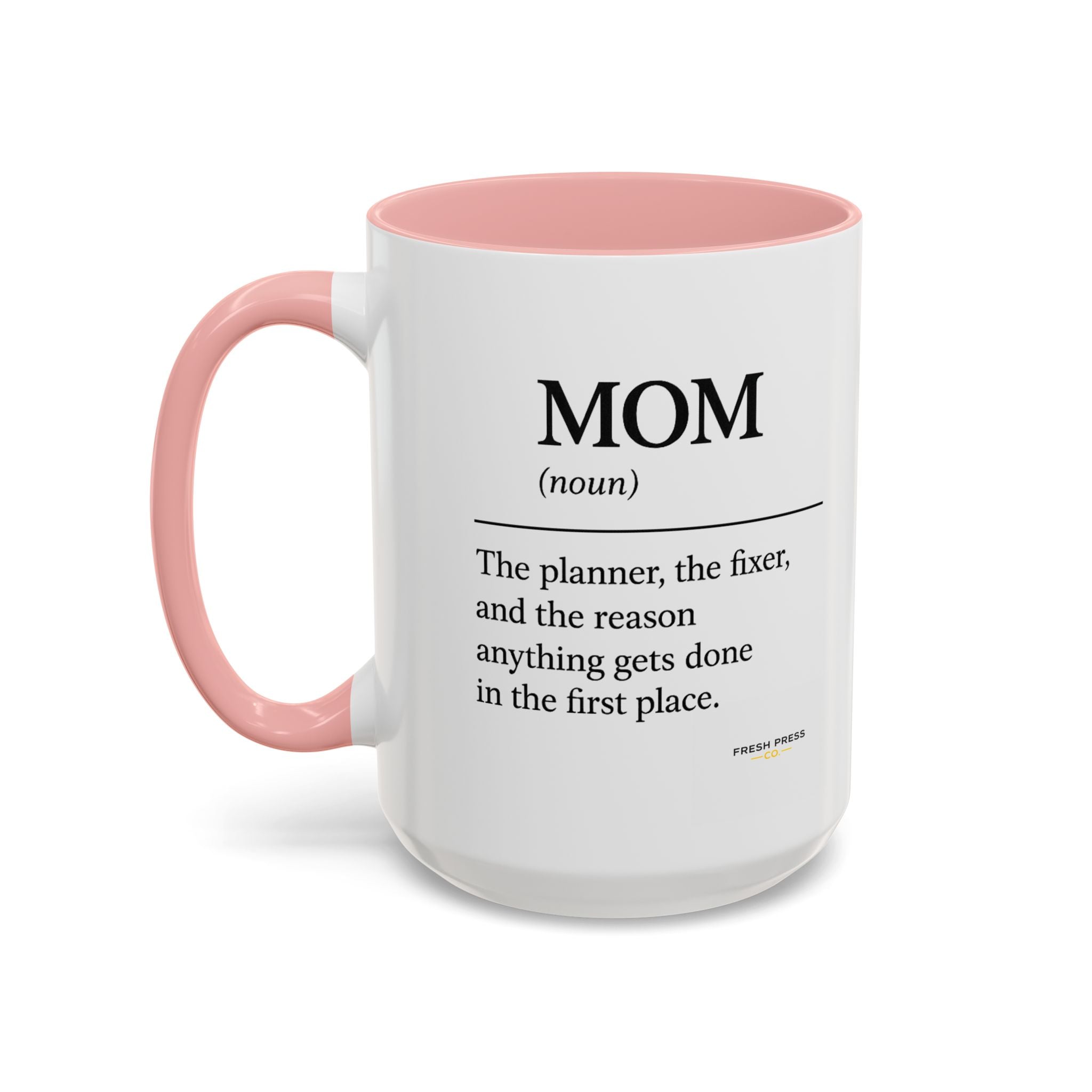 "Mom" Coffee Mug - Accent Mug (11/15oz)