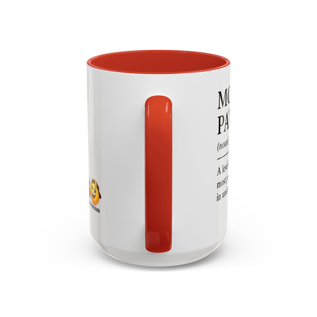 Stay Pressed Coffee Mug — Funny Espresso Emoji Accent Ceramic Mug (11/15oz)