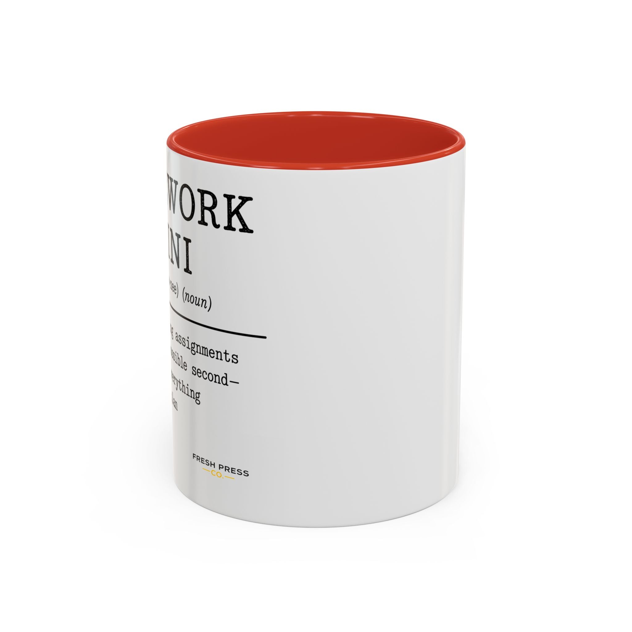 "Homework Houdini" Coffee Mug — Accent Mug