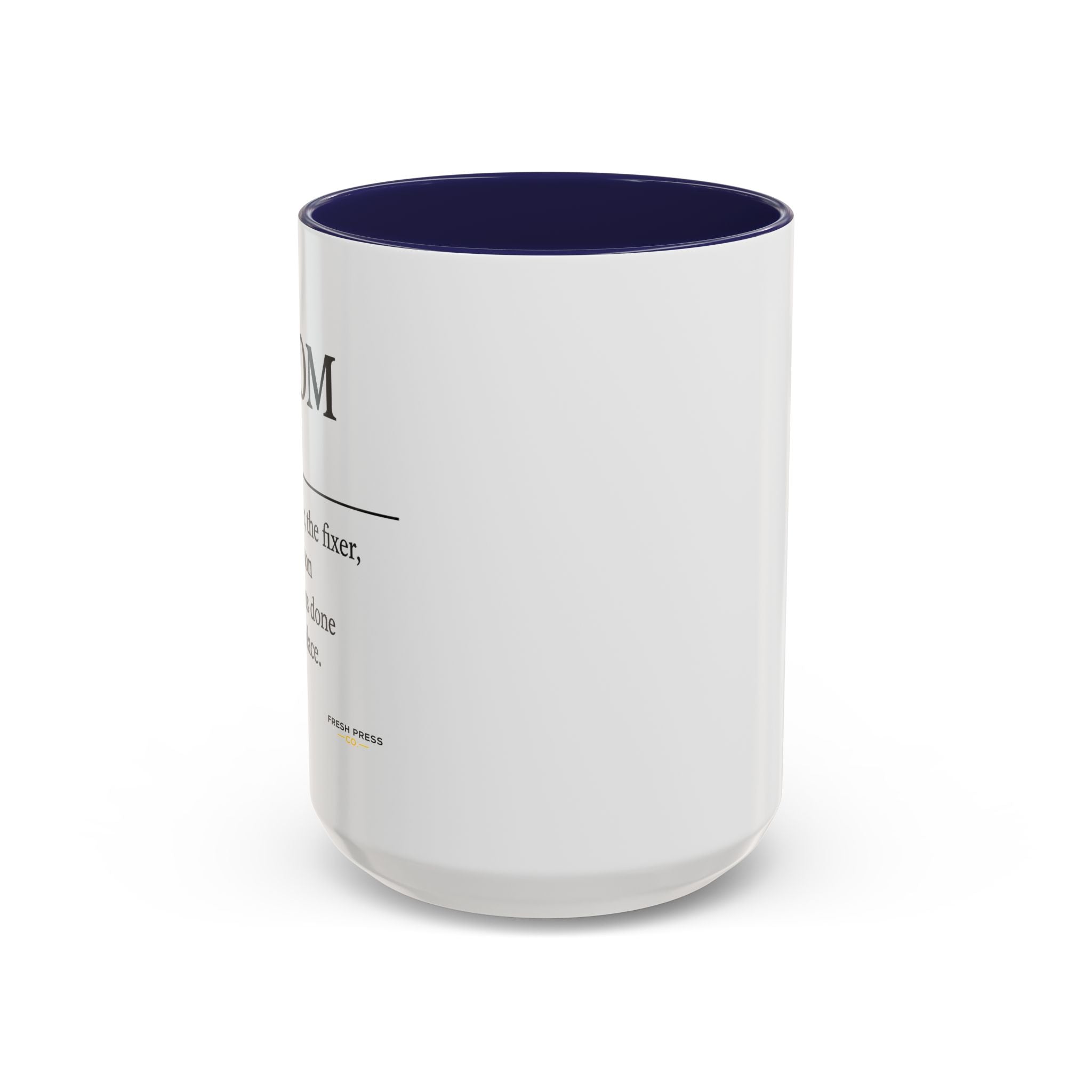 "Mom" Coffee Mug - Accent Mug (11/15oz)