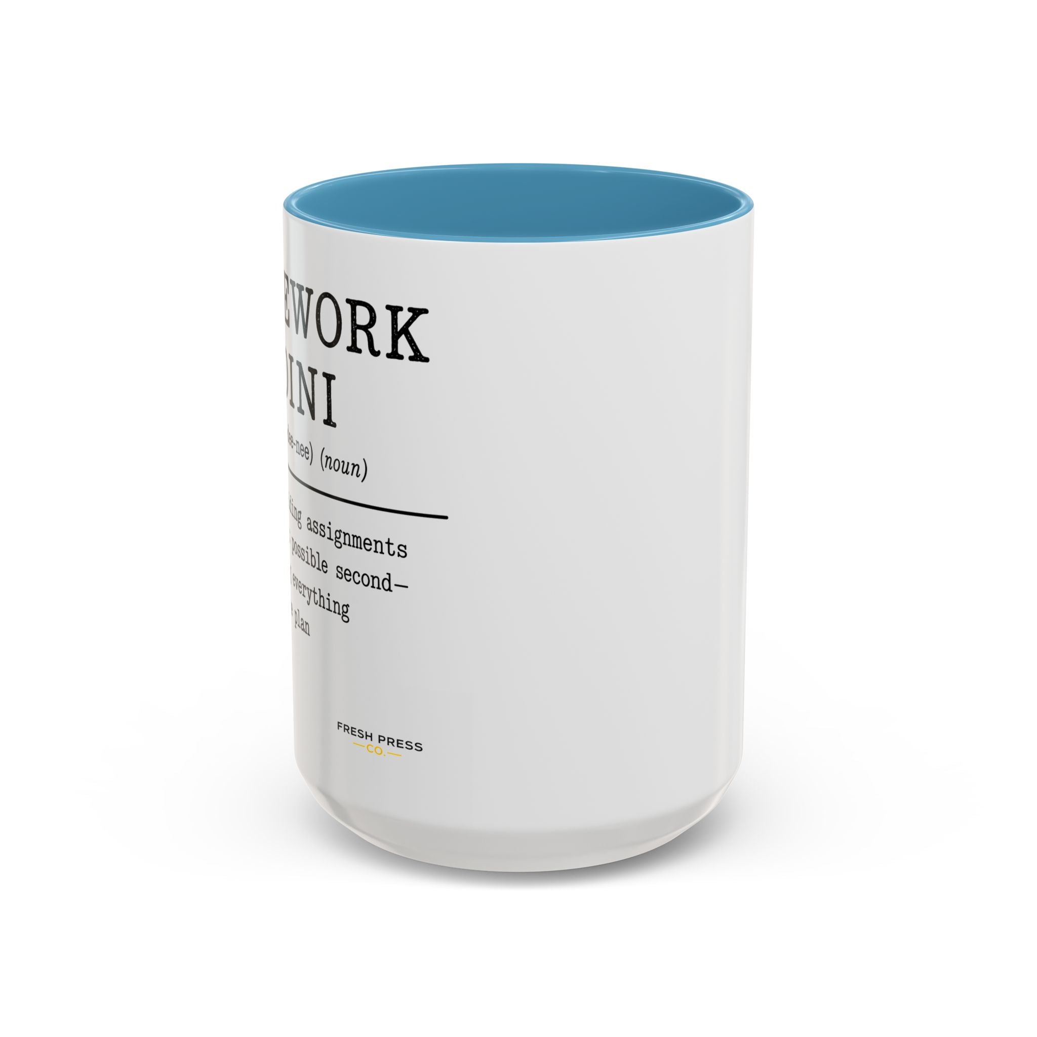 "Homework Houdini" Coffee Mug — Accent Mug