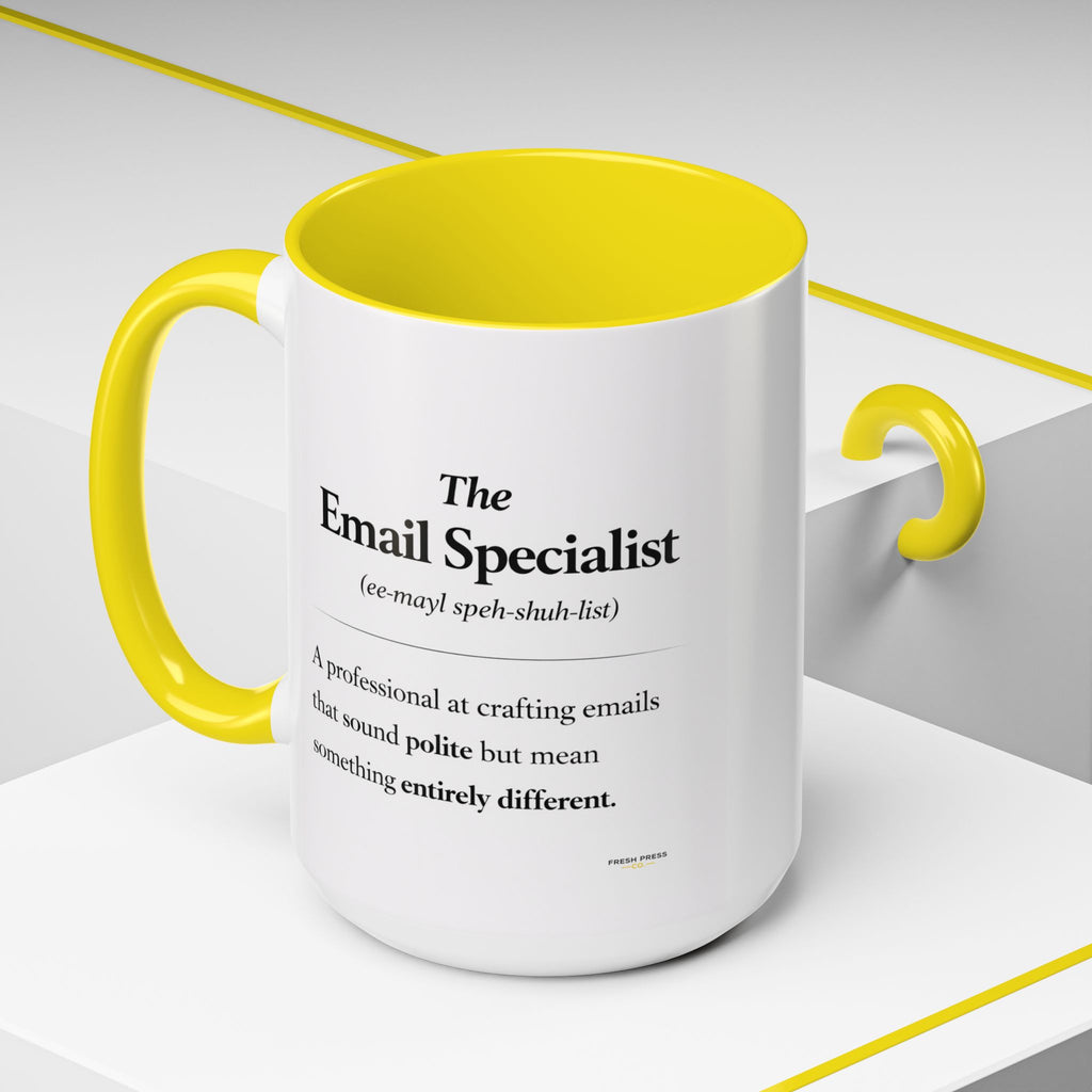 "The Email Specialist" Coffee Mug (11/15oz Accent Mug)