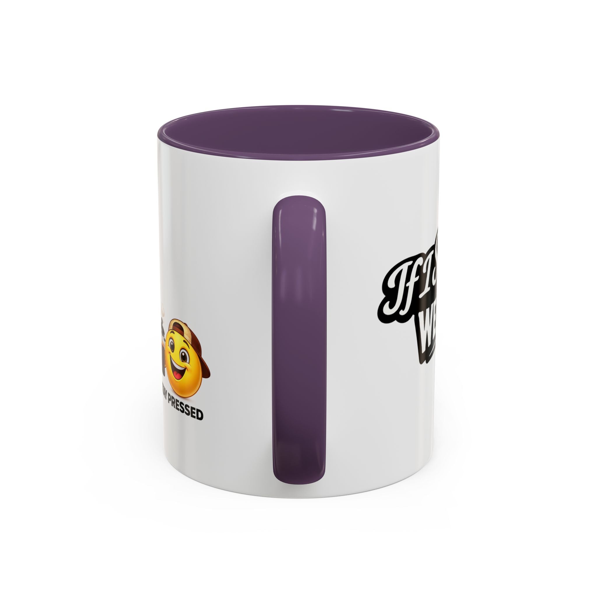 "If I Spill This We All Cry" Coffee Mug — Funny Espresso Emoji Accent Mug (11/15oz)