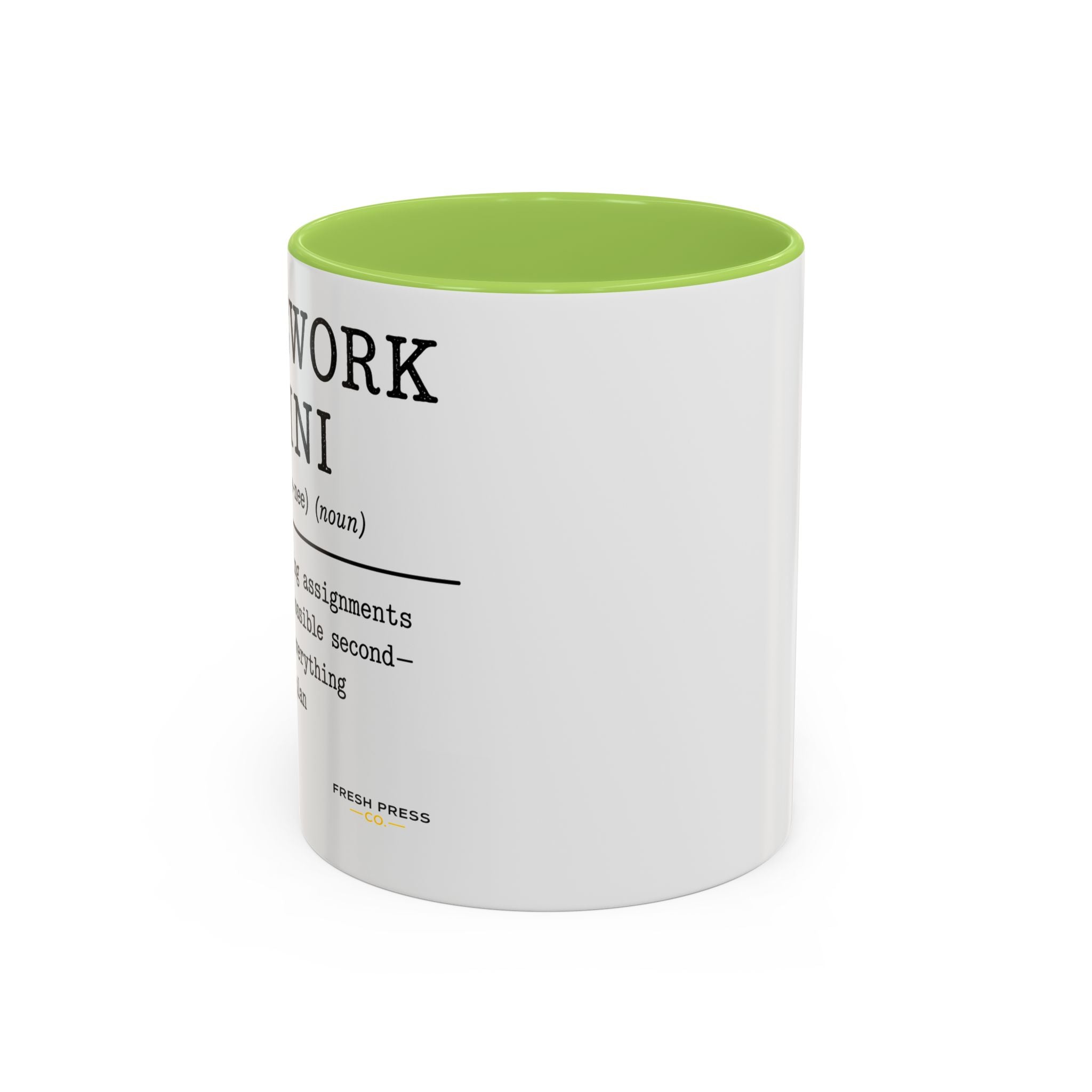 "Homework Houdini" Coffee Mug — Accent Mug