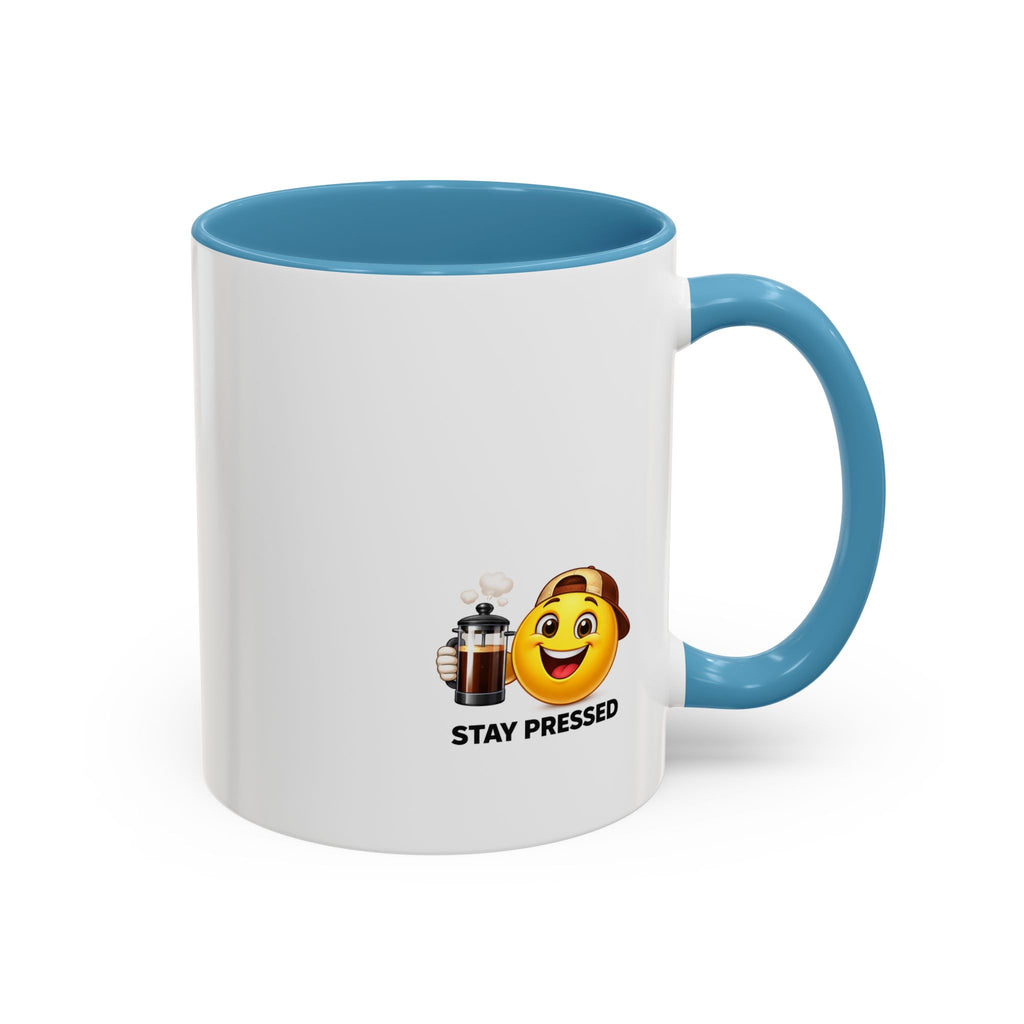 "If I Spill This We All Cry" Coffee Mug — Funny Espresso Emoji Accent Mug (11/15oz)