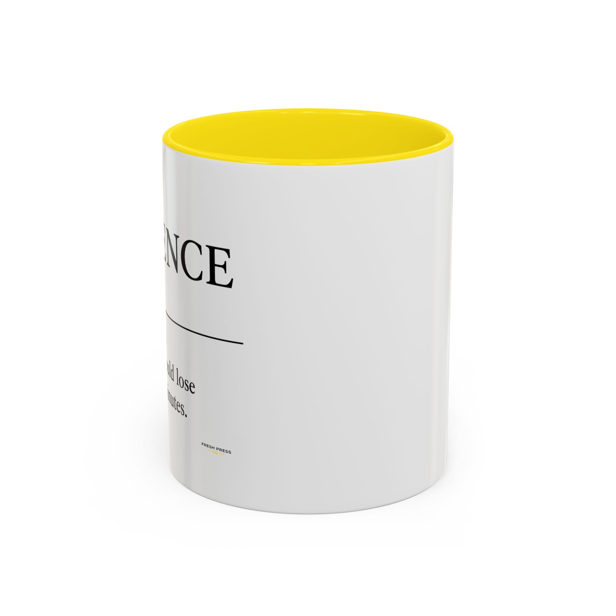 Stay Pressed Coffee Mug — Funny Espresso Emoji Accent Ceramic Mug (11/15oz)