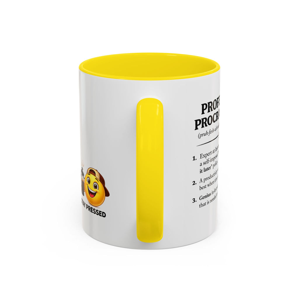 "Professional Procrastinator" Coffee Mug - accent Mug (11/15 oz)