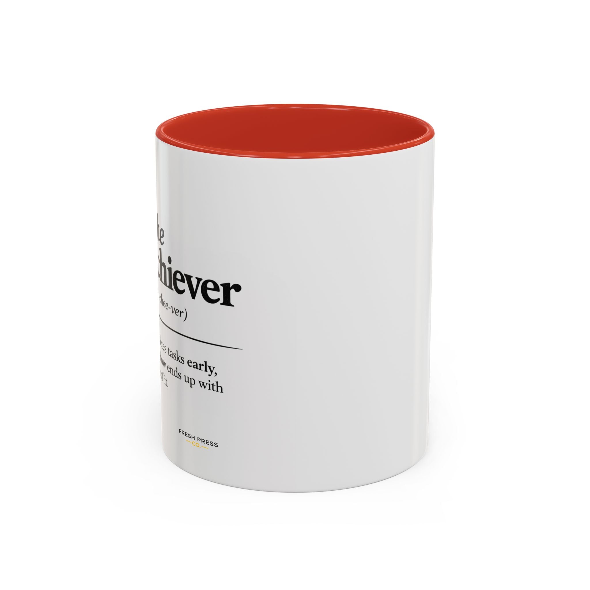 "The Overachiever" Coffee Mug - Barista Emoji Coffee Mug (11/15oz)