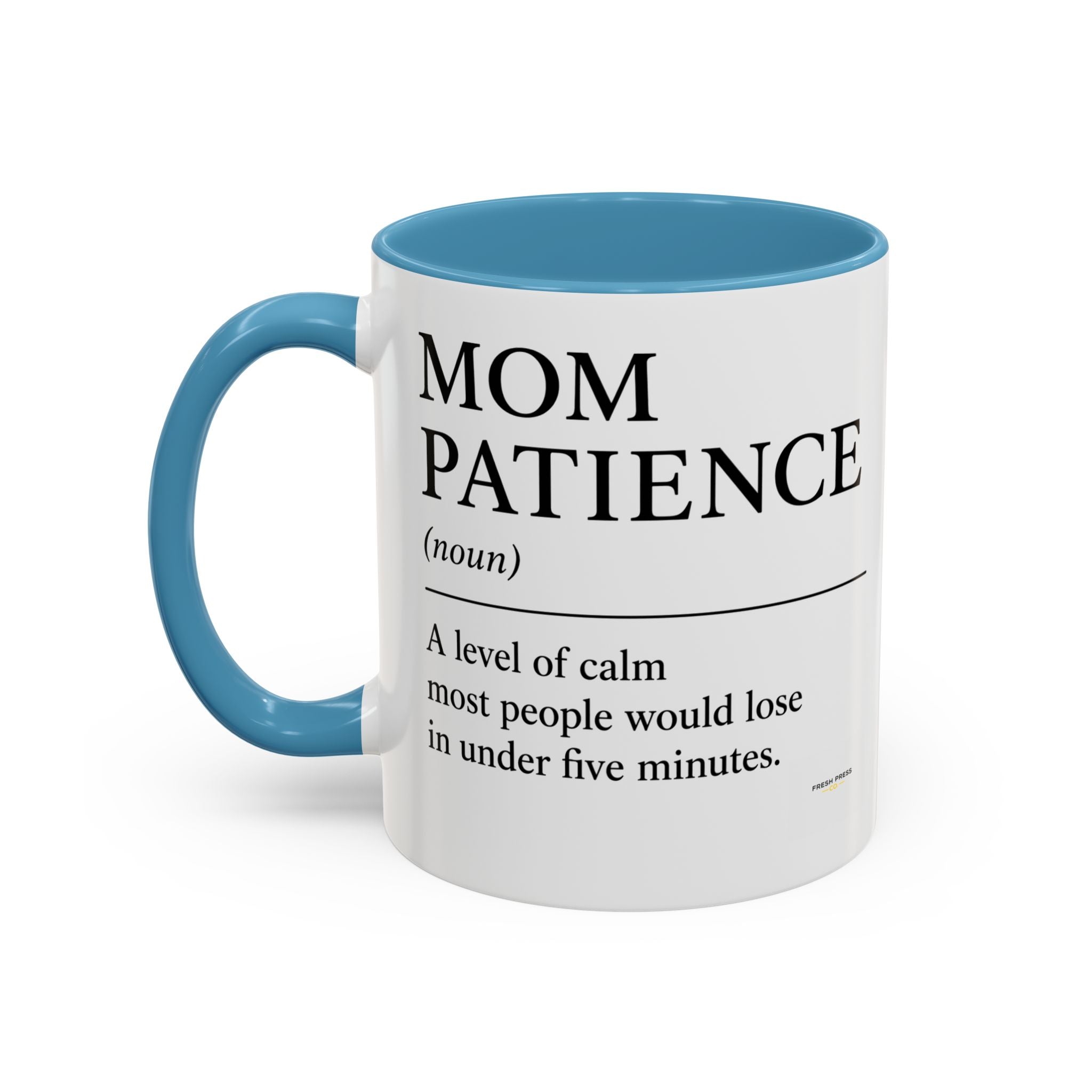 Stay Pressed Coffee Mug — Funny Espresso Emoji Accent Ceramic Mug (11/15oz)