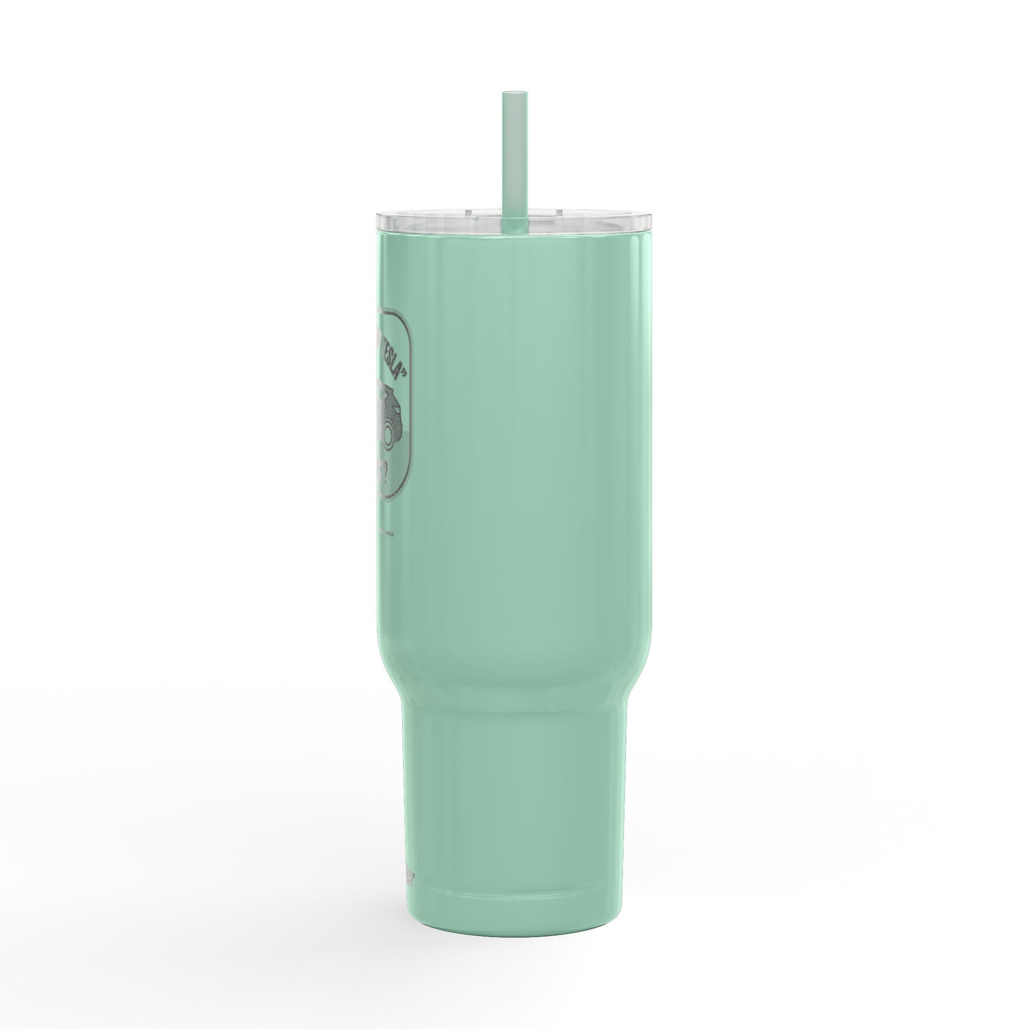 "I Got Out Of My Tesla For This?" 40oz Insulated Travel Tumbler – Engraved Car Lover Gift