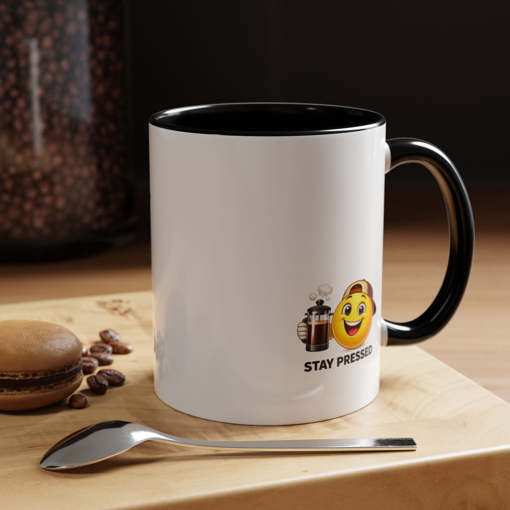"Im Addicted" Coffee Mug – Funny Emoji Espresso Cup (11/15oz)