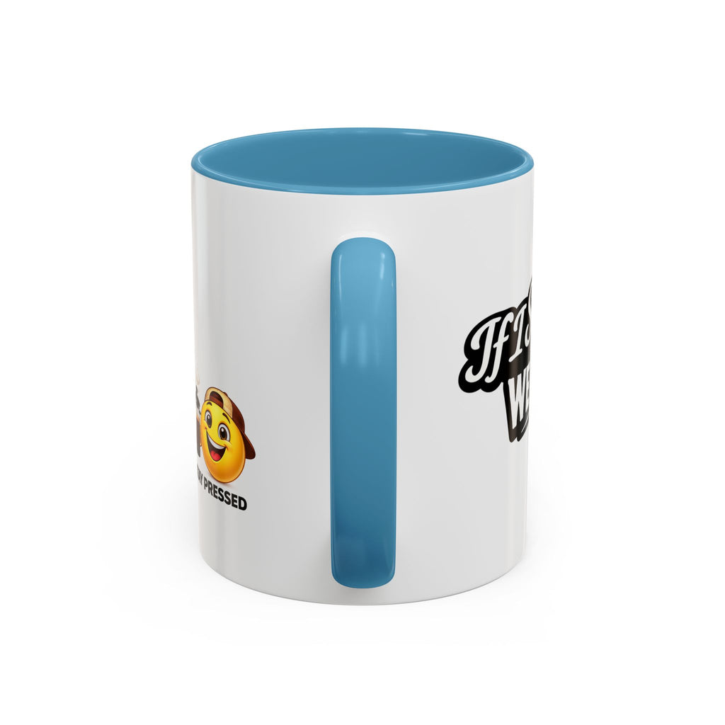 "If I Spill This We All Cry" Coffee Mug — Funny Espresso Emoji Accent Mug (11/15oz)