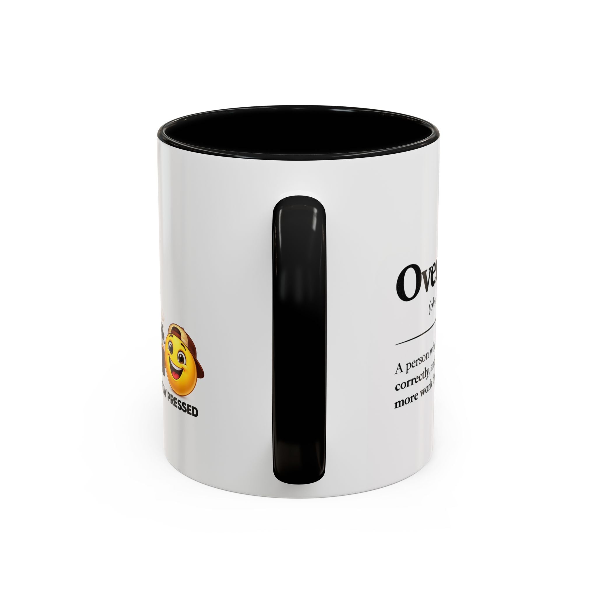 "The Overachiever" Coffee Mug - Barista Emoji Coffee Mug (11/15oz)