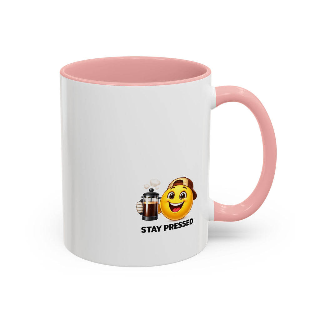 "If I Spill This We All Cry" Coffee Mug — Funny Espresso Emoji Accent Mug (11/15oz)