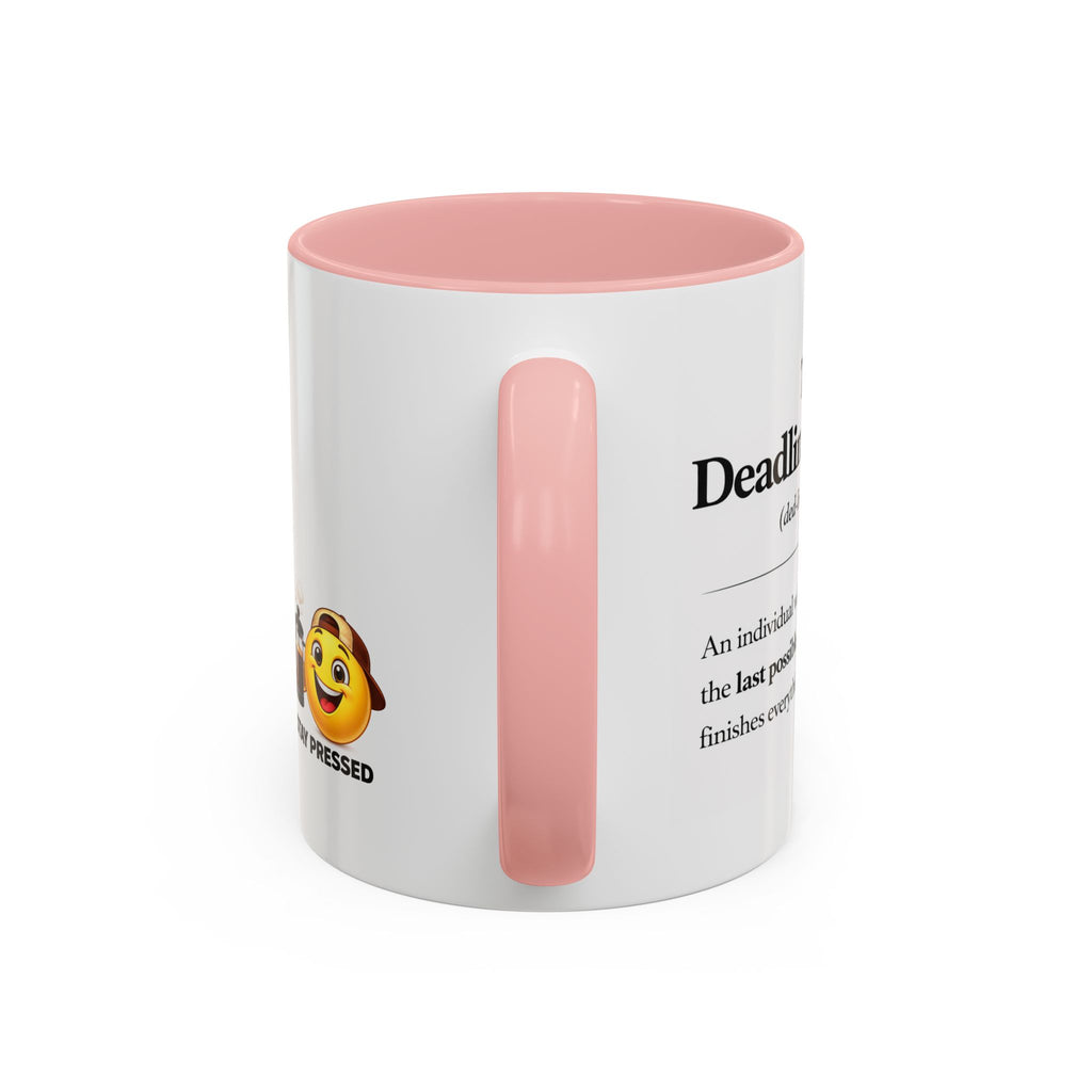 "The Deadline Sprinter" Coffee Mug — Funny Espresso Barista Accent Mug (11/15oz)