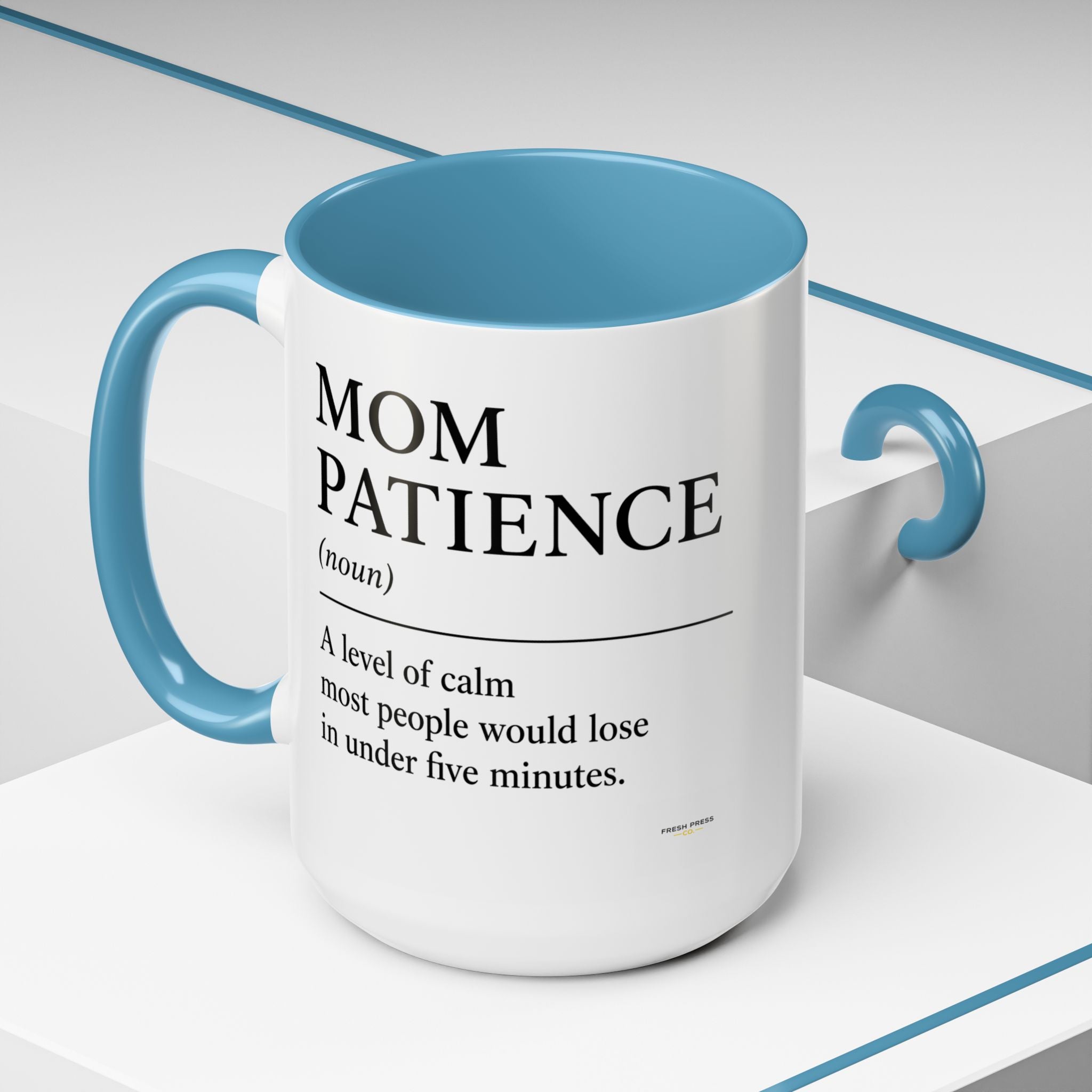Stay Pressed Coffee Mug — Funny Espresso Emoji Accent Ceramic Mug (11/15oz)