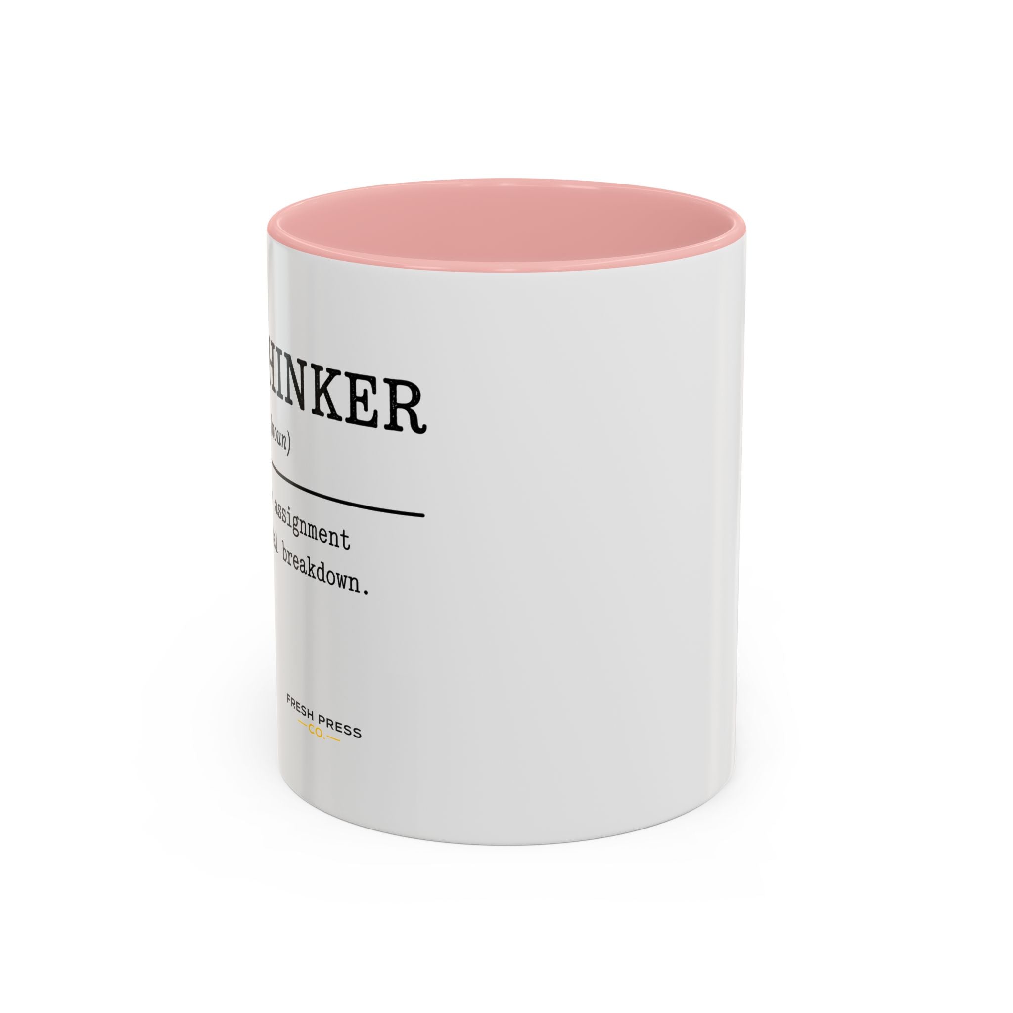 "Overthinker" Coffee Mug — Funny Accent Mug (11/15 oz)