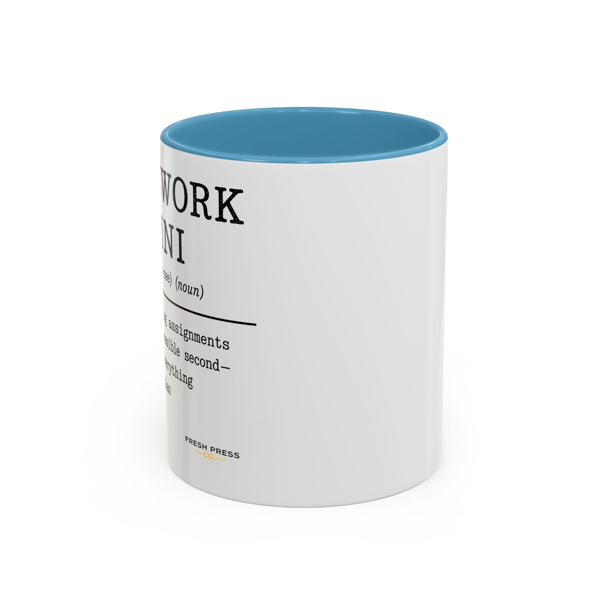 "Homework Houdini" Coffee Mug — Accent Mug