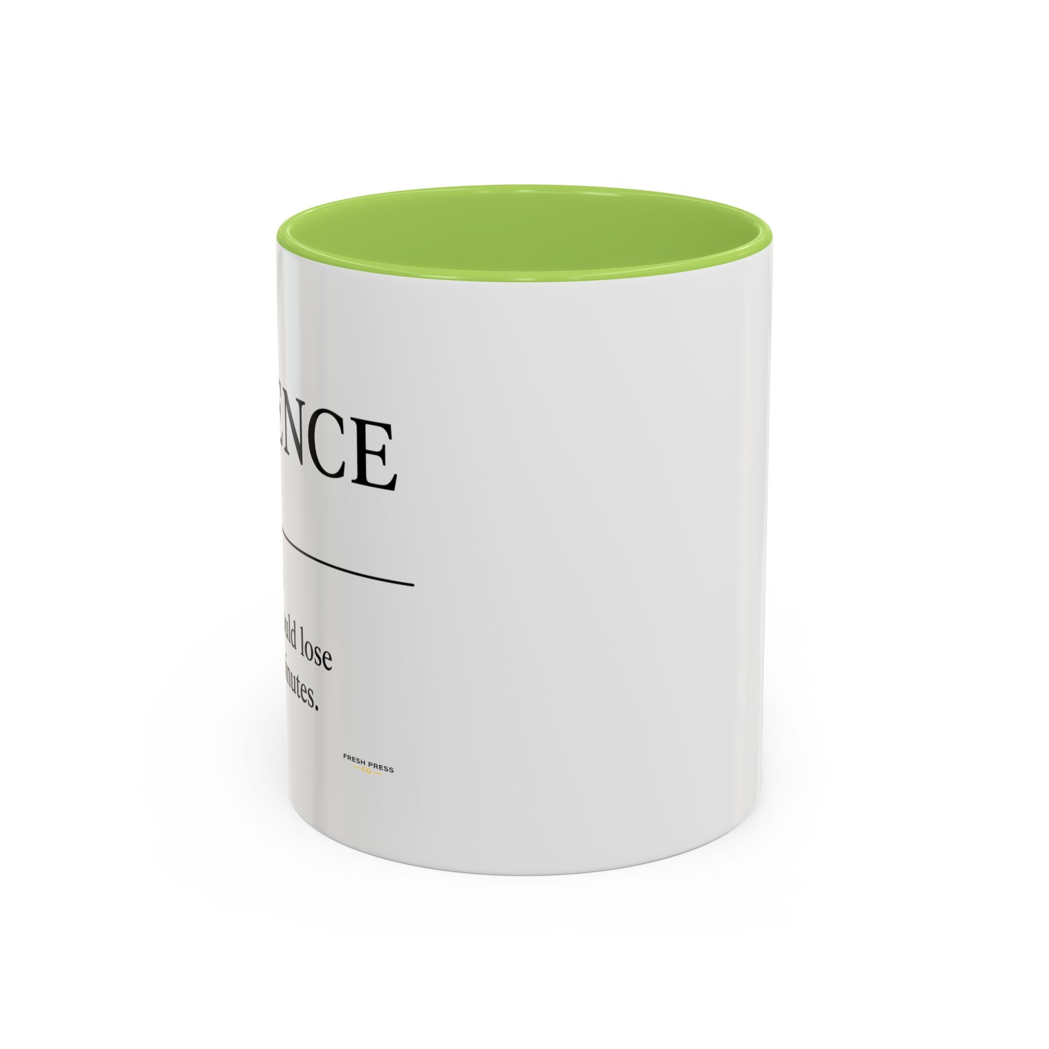 Stay Pressed Coffee Mug — Funny Espresso Emoji Accent Ceramic Mug (11/15oz)
