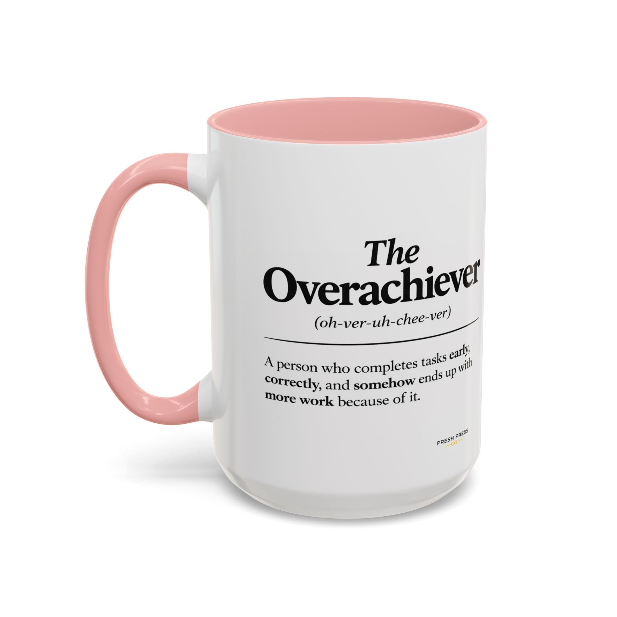 "The Overachiever" Coffee Mug - Barista Emoji Coffee Mug (11/15oz)