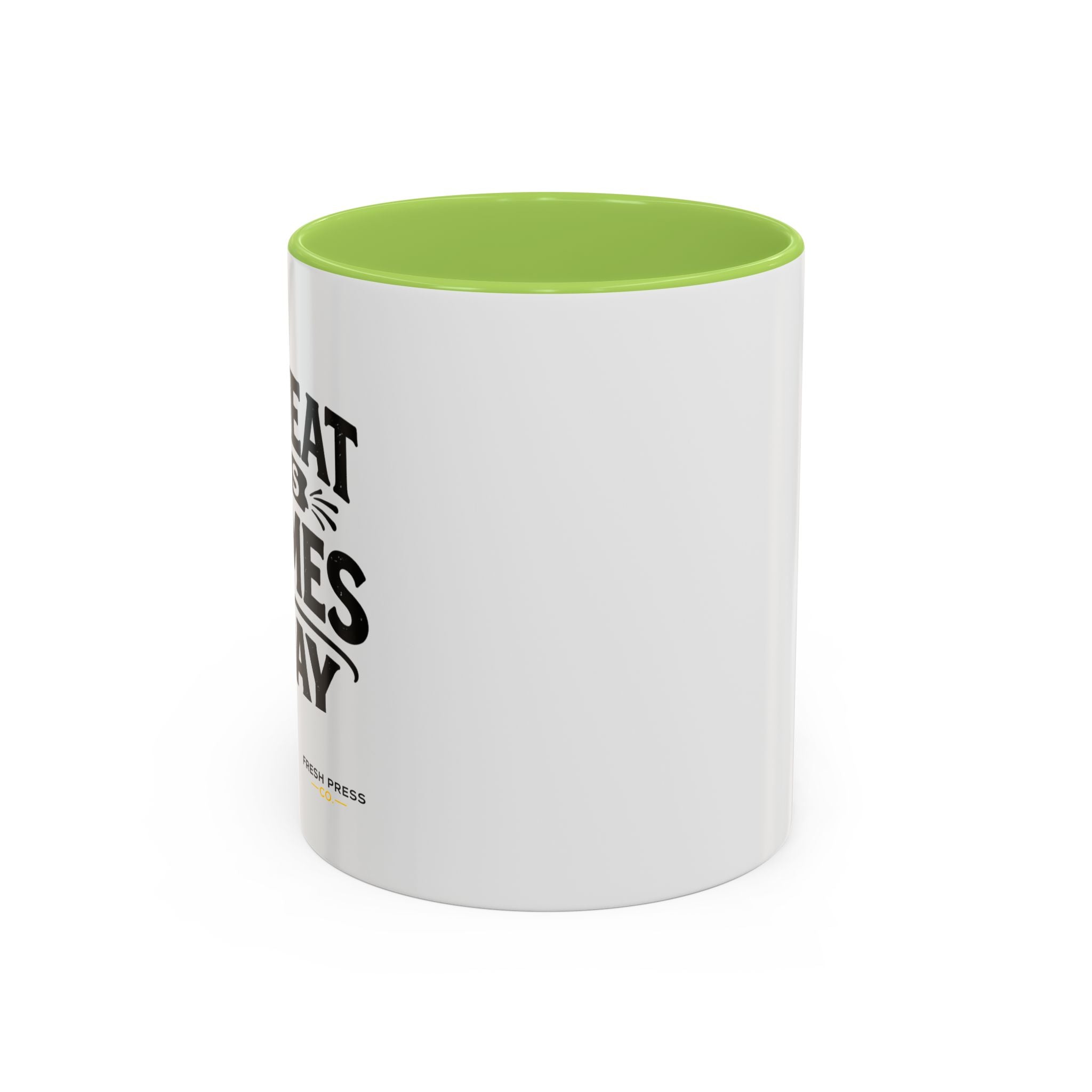 "I Reheat This Four Times A Day" Coffee Mug — Fun Espresso Emoji Accent Mug (11/15oz)