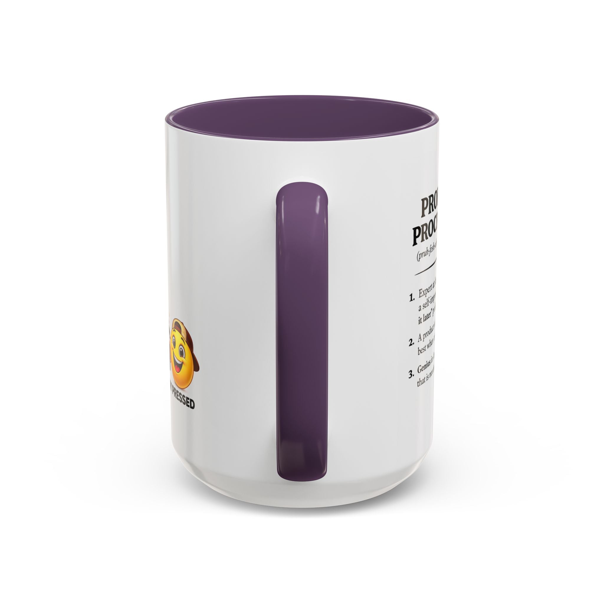 "Professional Procrastinator" Coffee Mug - accent Mug (11/15 oz)