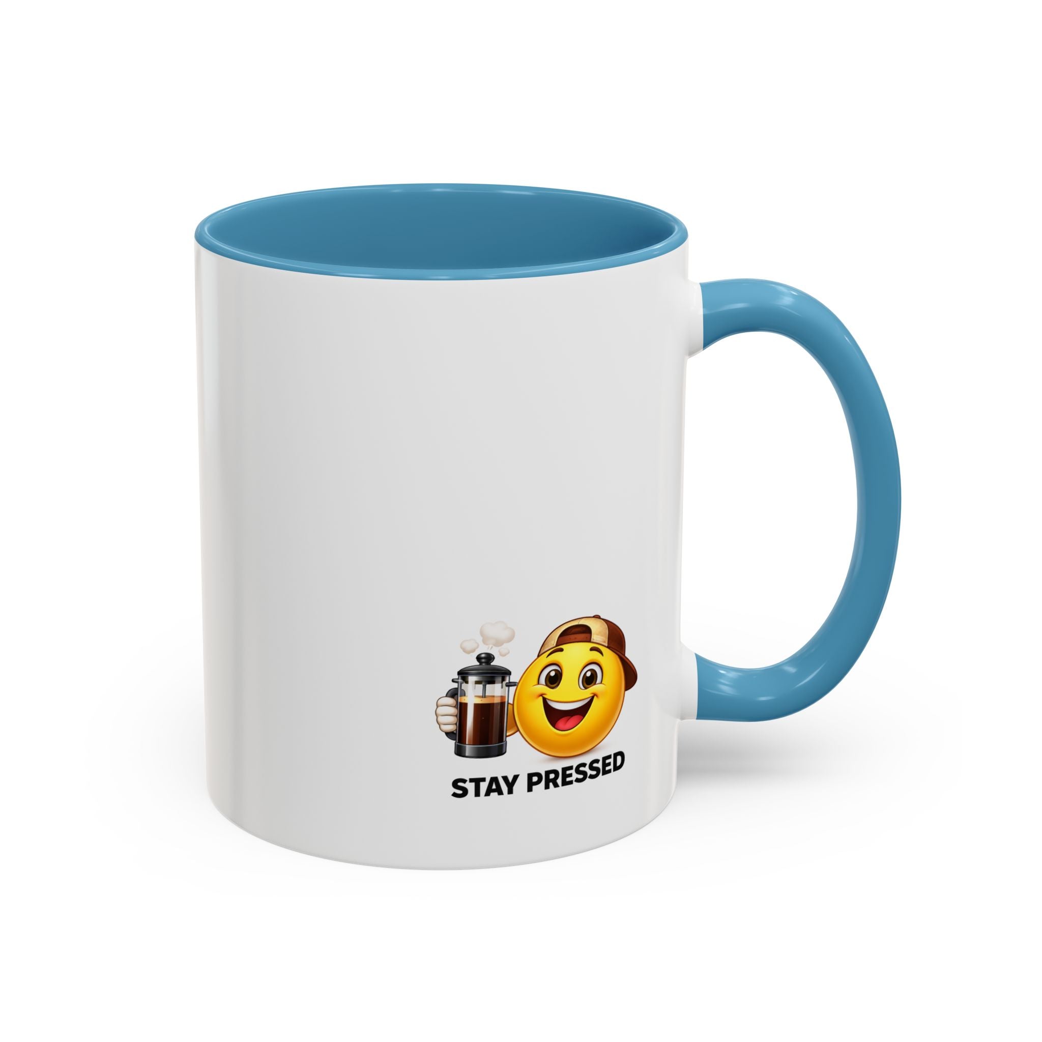 "I Reheat This Four Times A Day" Coffee Mug — Fun Espresso Emoji Accent Mug (11/15oz)