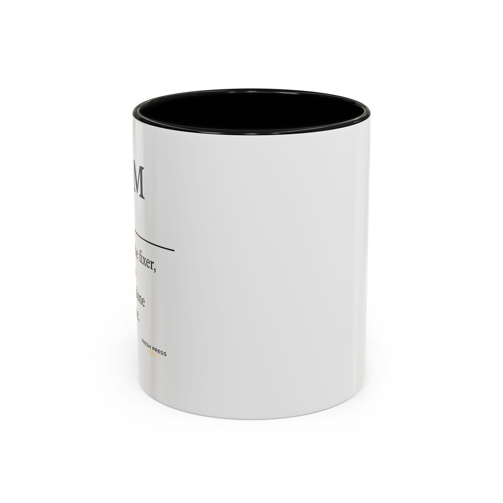 "Mom" Coffee Mug - Accent Mug (11/15oz)